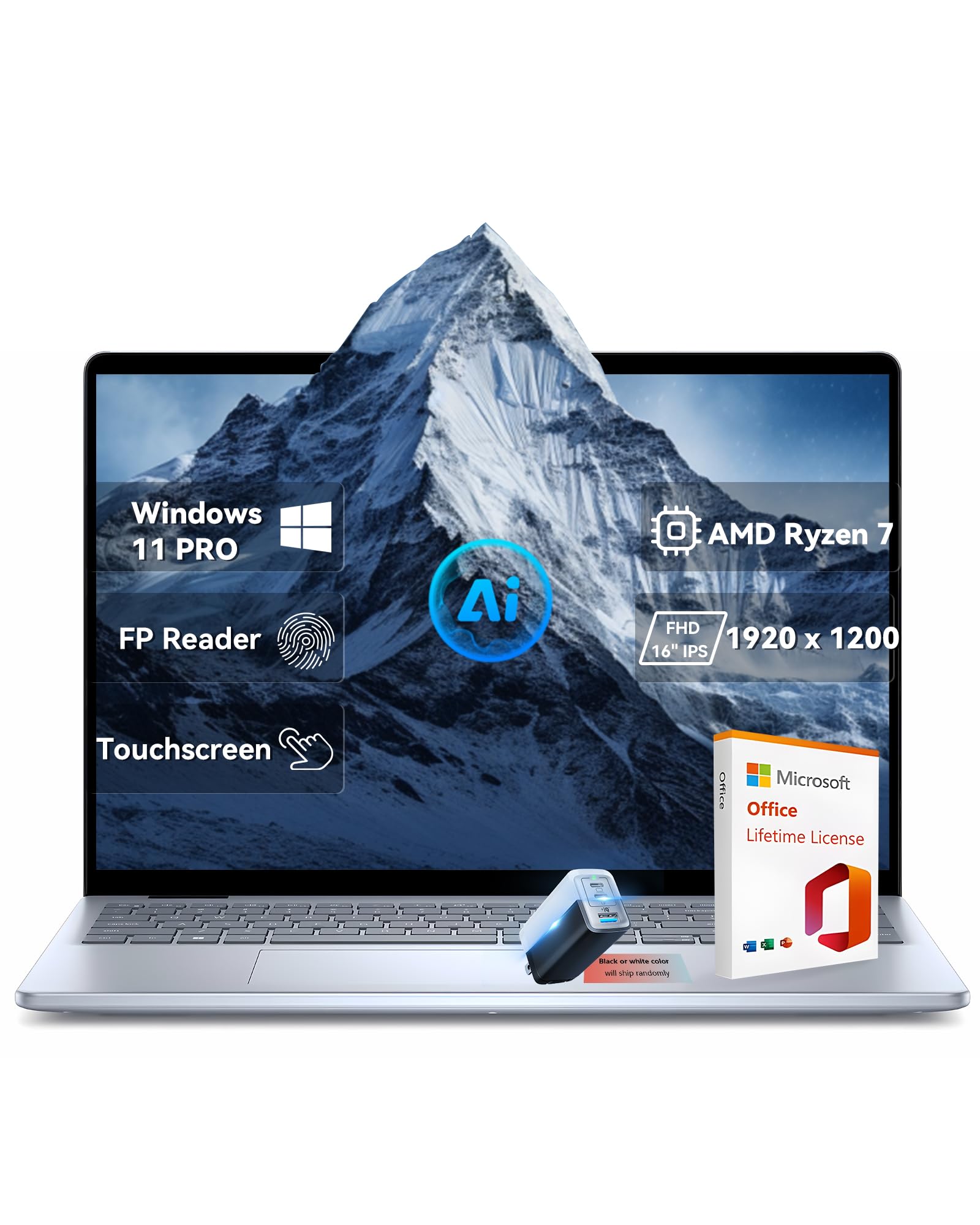 Dell Inspiron 16'' Fhd + Touchscreen Business Laptop, Amd Ryzen 7 8840U | Amd Radeon Graphics, 64Gb Ddr5 | 2Tb Ssd, Copilot Ai, 