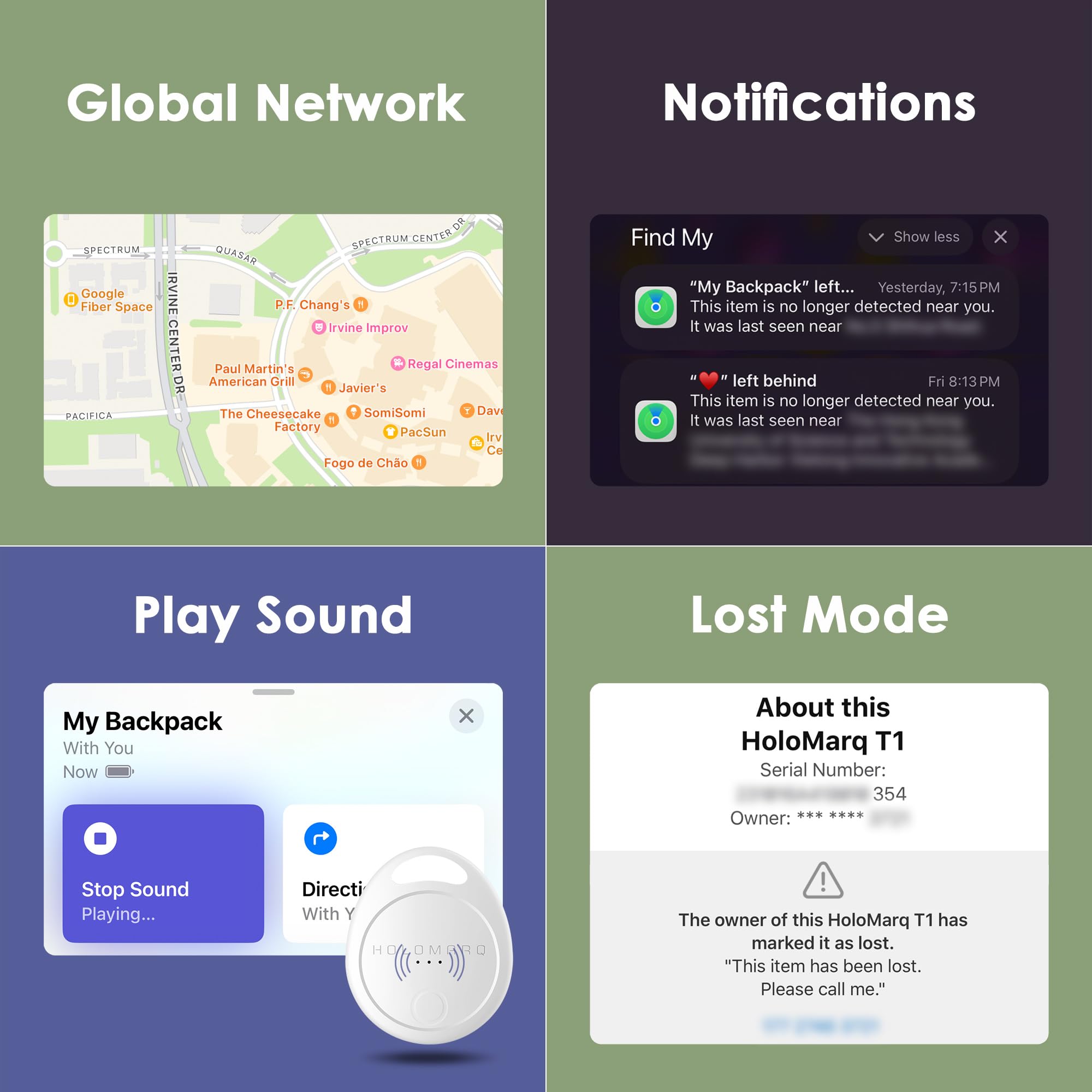 Tag Air Tracker, Trackers Like Airtgas, Luggage Tracker Works With Apple Find My [ Ios Only ], Key Finder Locator With Sound, 0.