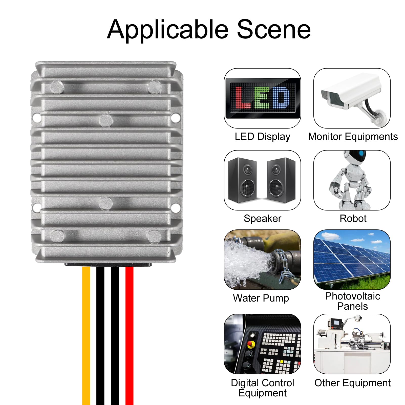Aediko Dc Voltage Reducer Converter Dc 8V 40V To 13.8V 10A 138W Reducer Power Converter Waterproof Regulator Module Transformer