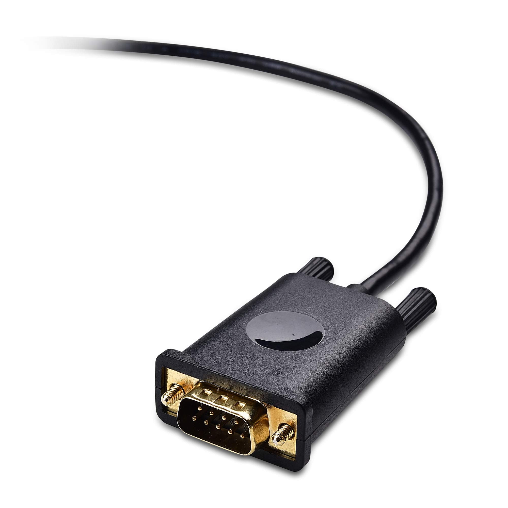 Cable Matters USB to Serial Adapter Male to Male Cable   3ft, RS232 to USB2.0, USB to DB9 Cable, Supports Windows 11/10/8/7/Vista/XP, macOS 11.0 or Later, Black