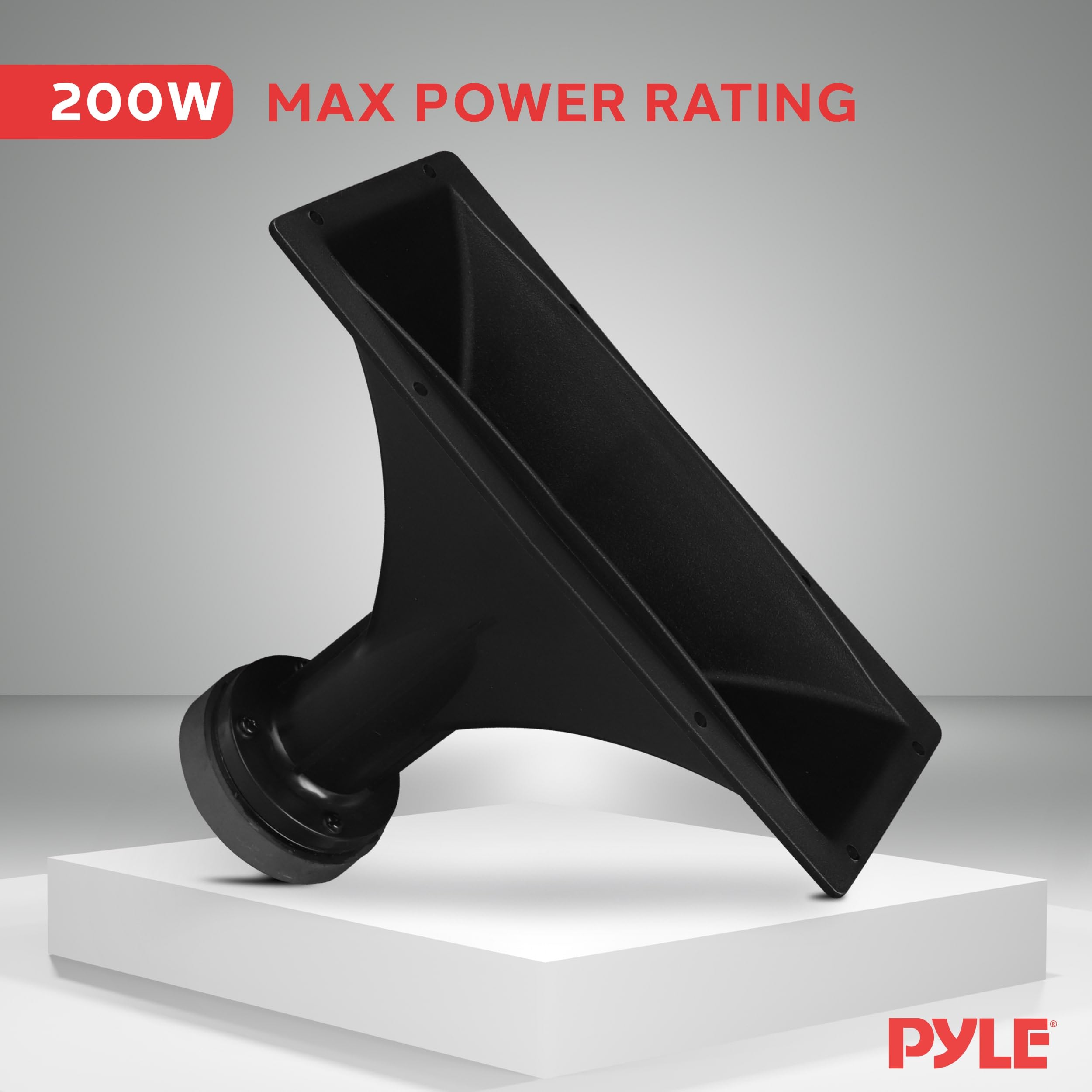 Pyle 4X10 Inch Horn Tweeter Speaker   Heavy Duty 200 Watt High Power Horn Audio Tweeter System W/ 25Mm Voice Coil, 20 Oz Magnet