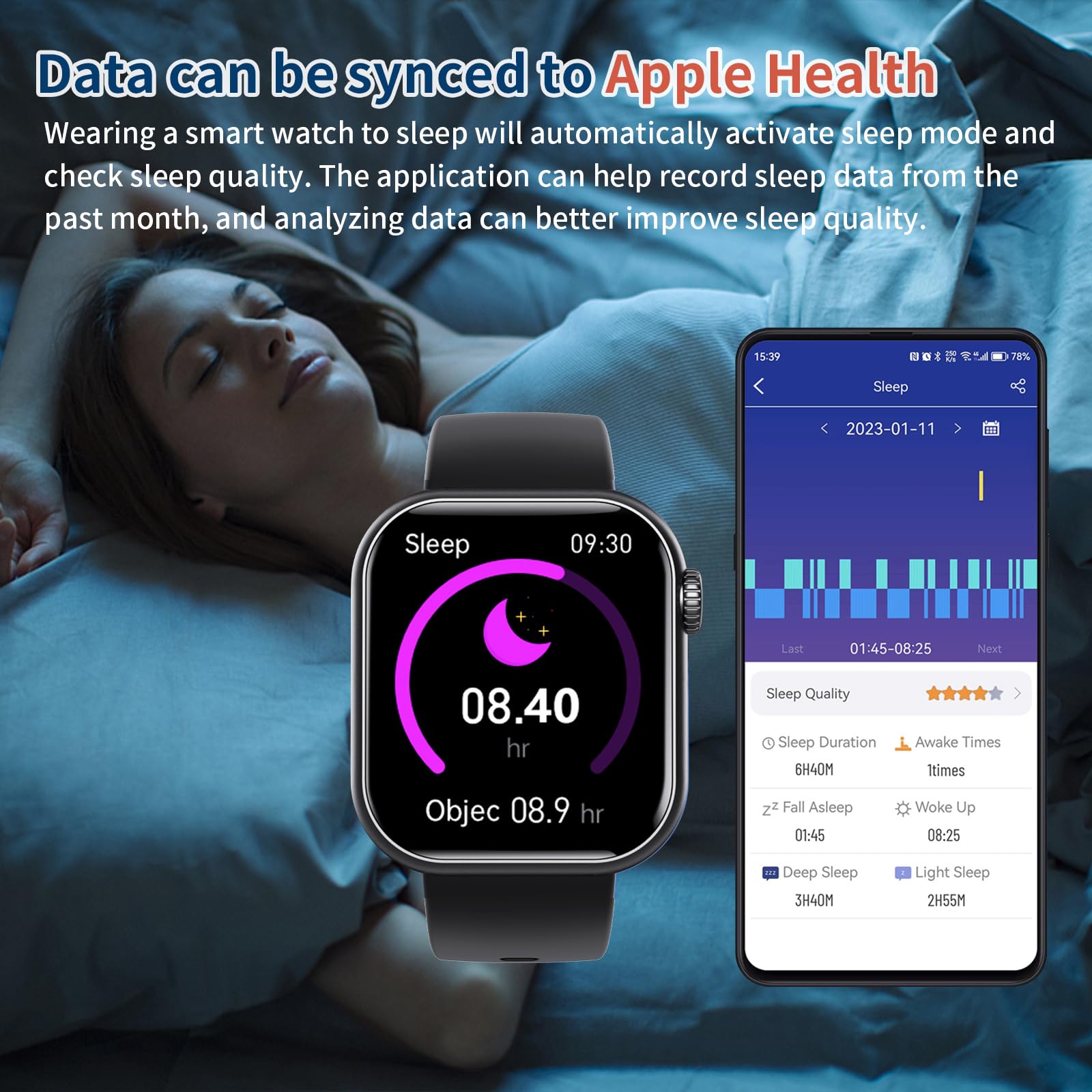 Nekopa Military Smart Watch For Men Outdoor Ip67 Waterproof 1.9 '' Hd Touch Screen Tactical Fitness Activity Tracker And Smartwa