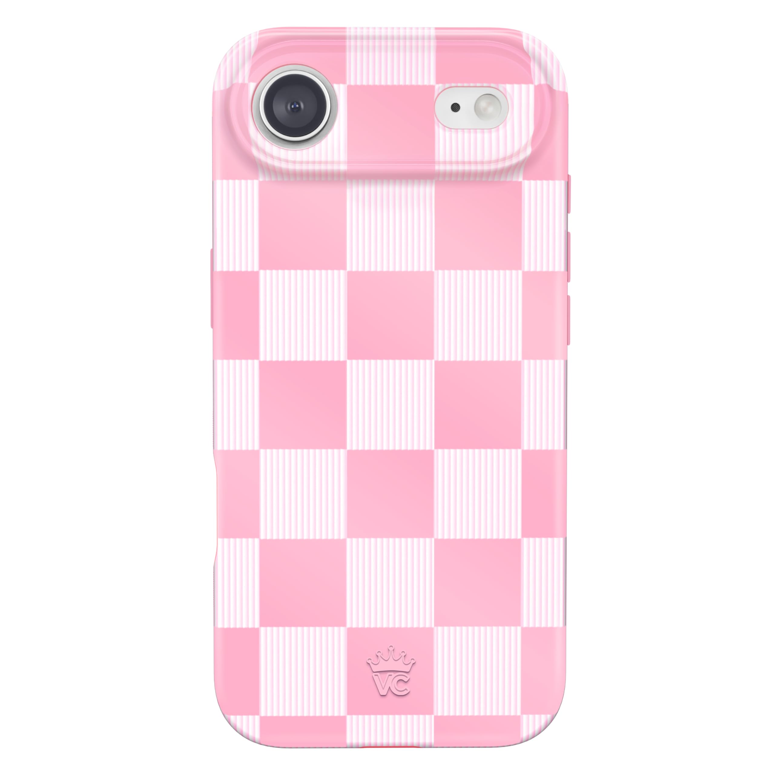 VELVET CAVIAR Case for iPhone 17 Air | Compatible with MagSafe | 10ft Drop Tested | Protective Designer Cases | Pink Vibe Checke