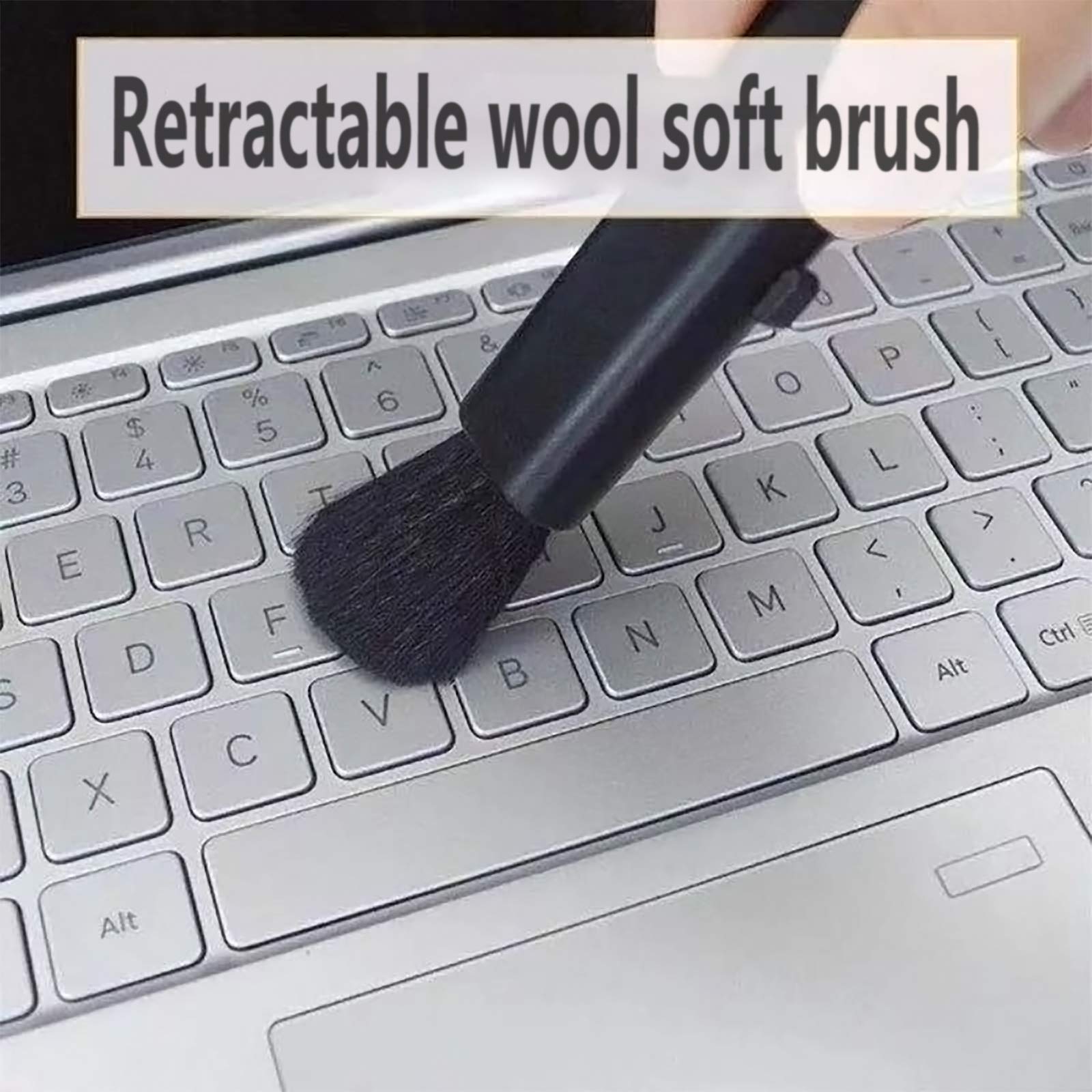 Laptop Keyboard Cleaning Brush,Nanxudyj Sliding Portable Notebook Keyboard Brush Used, For Computers, Mobile Phones,Cameras,Car