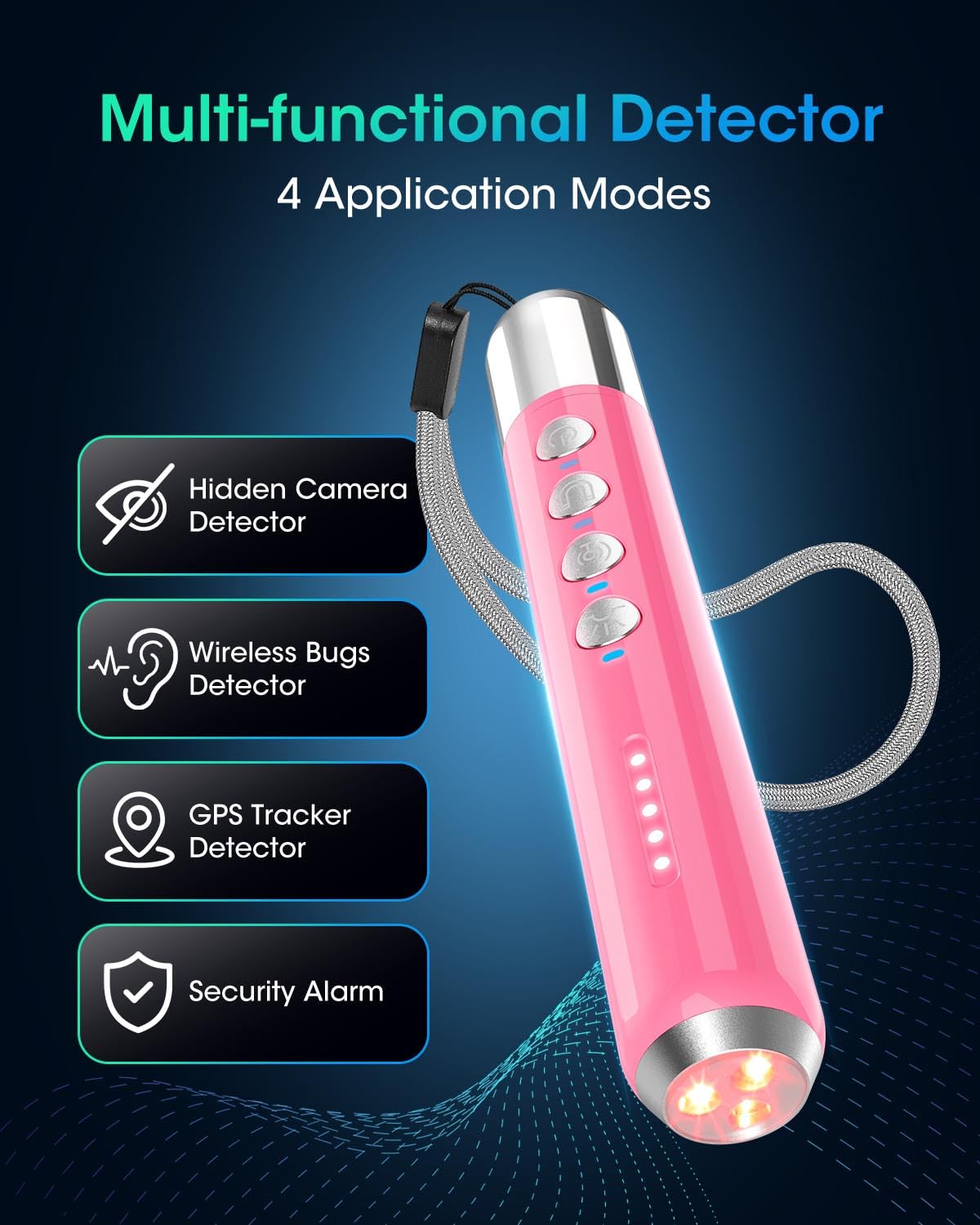Stsva Camera Detectors,4 In 1 Portable Detector For Home,Hotel,Office,Car,Gps Detector,Wireless Item Finders.