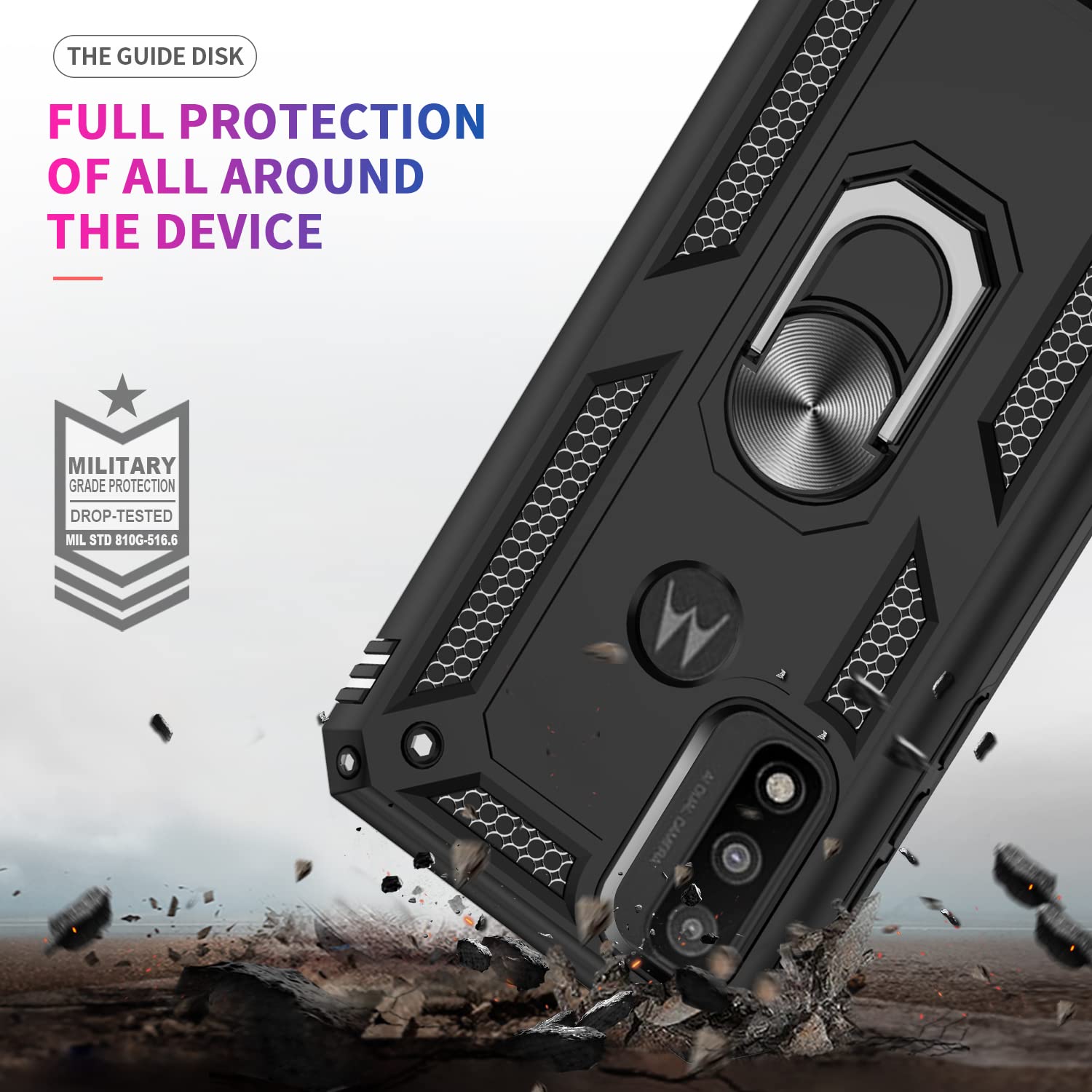 Leyi For Moto G Play 2023 Case: Moto G Pure Case/G Power 2022 Case With 2 Pcs Screen Protector, Military Grade Phone Case With M