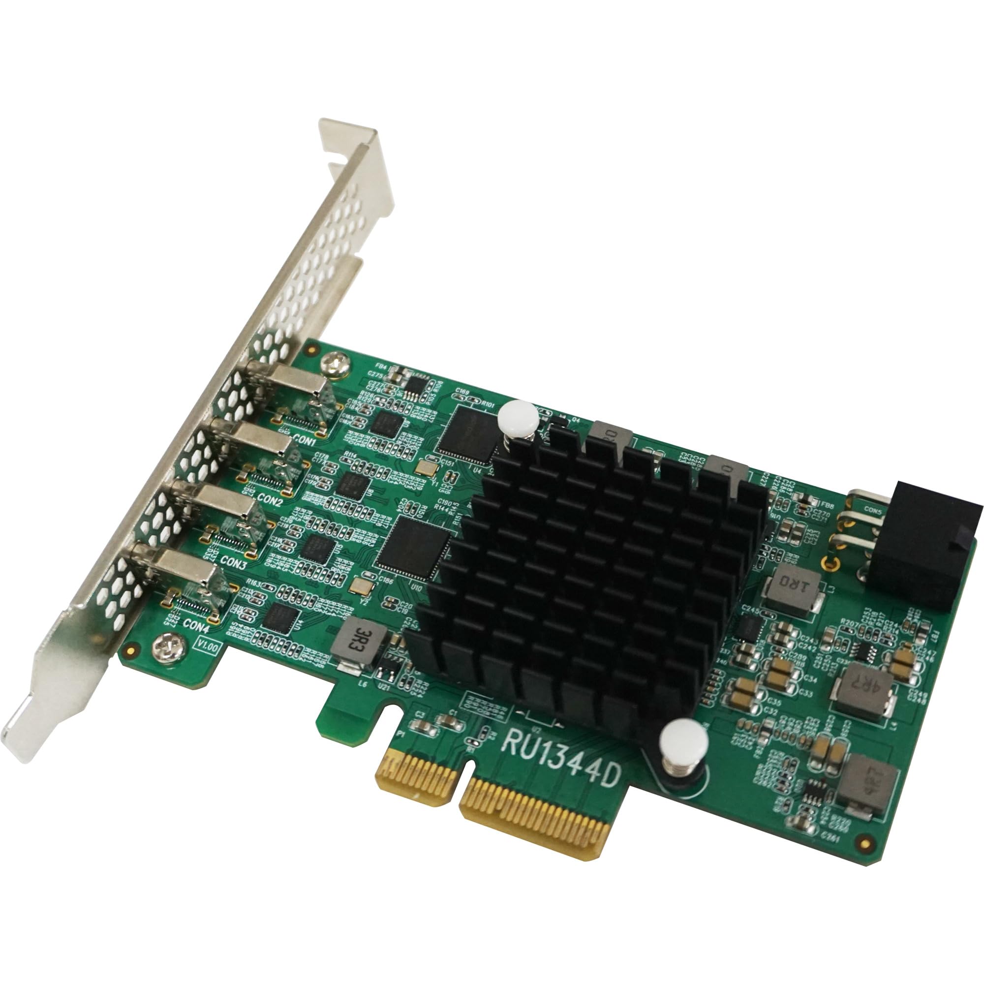 Highpoint Technologies Rocketu 1344D Pcie 3.0 X4 4X 10Gb/S Port Usb 3.2 Controller