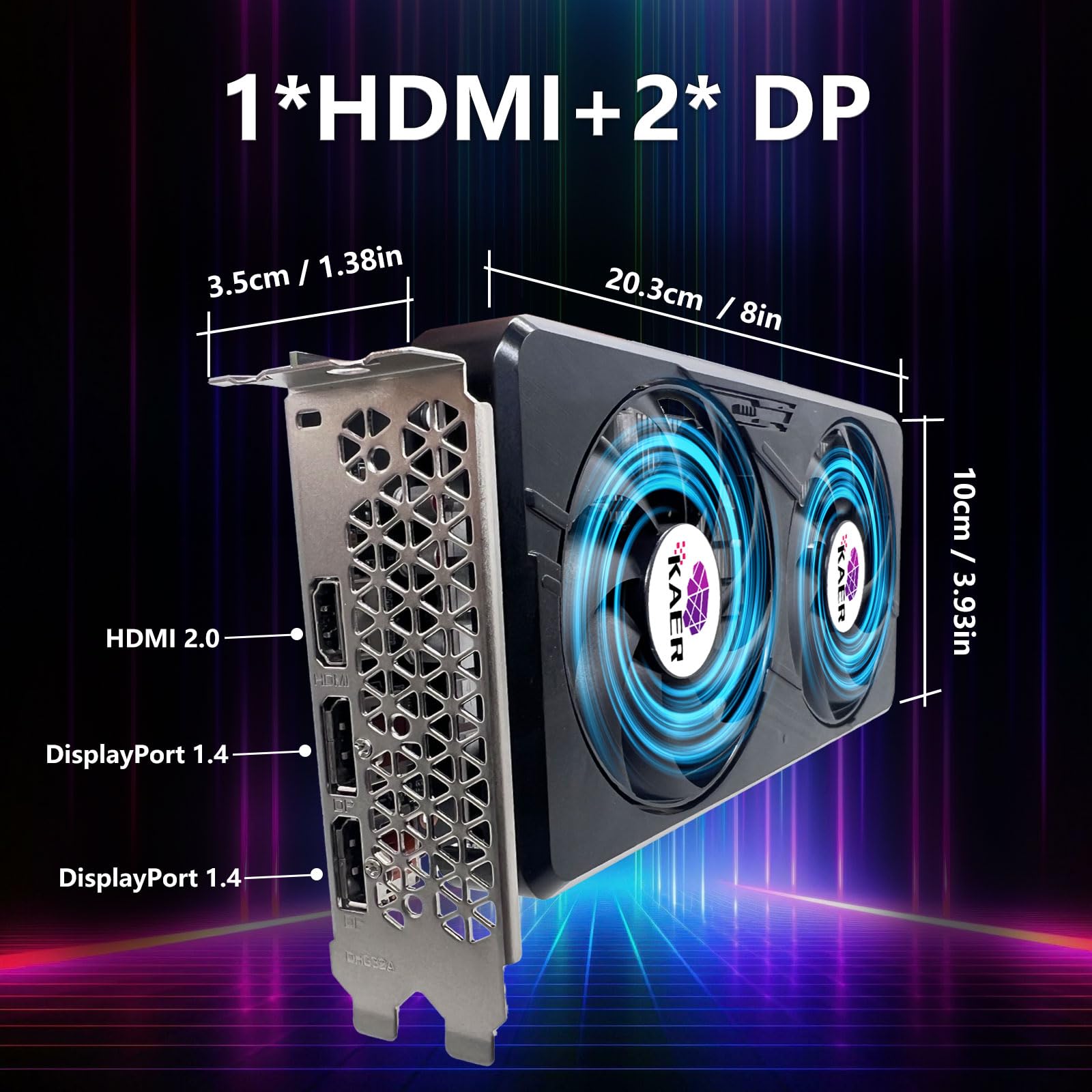 Kaer Nvidia Geforce Gtx1060 Gaming Graphics Card(Pcie  16 2.0