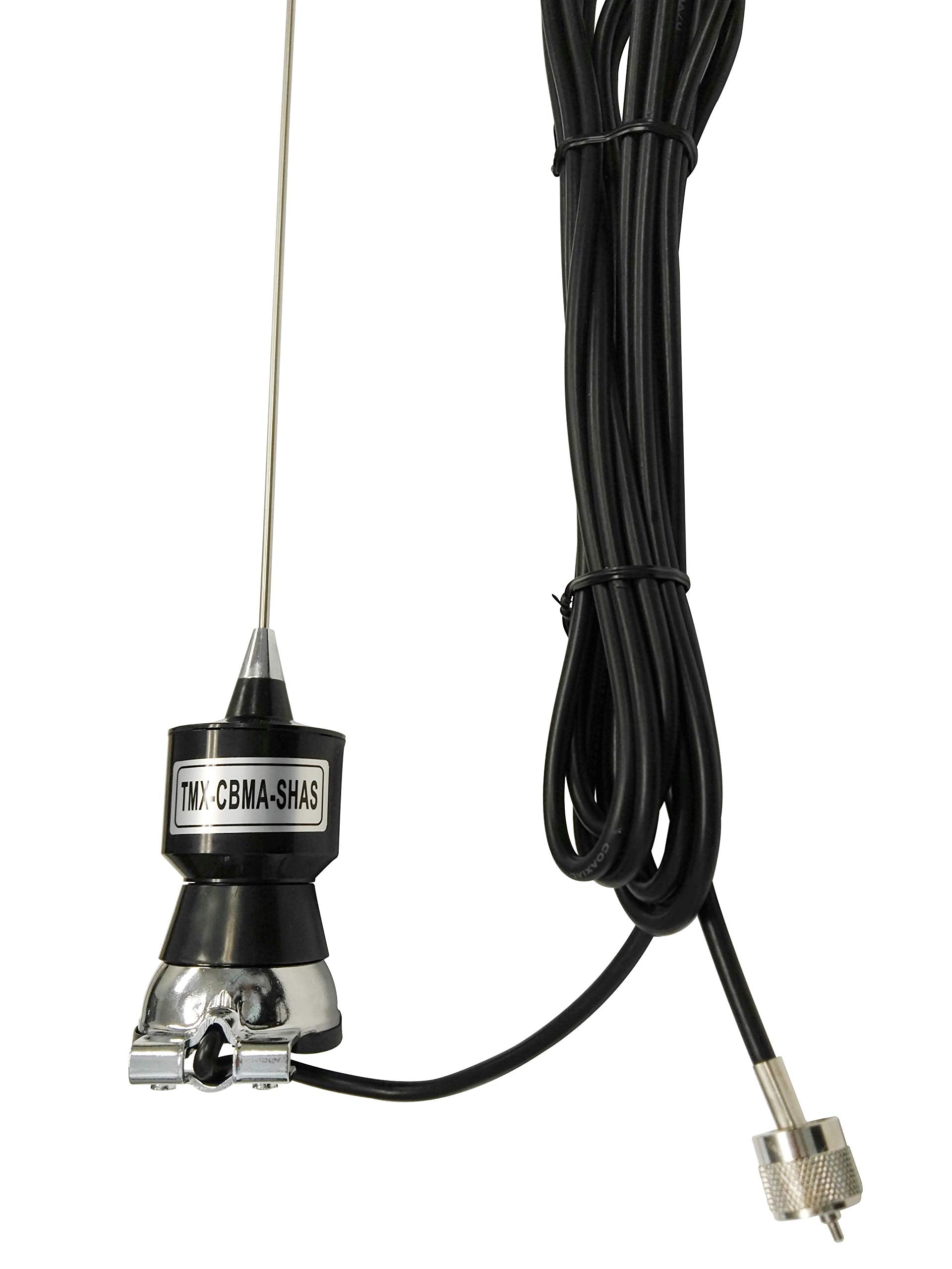 Taurus Cb40 200W Trunk Lip Mount Mobile Cb Antenna With Coax