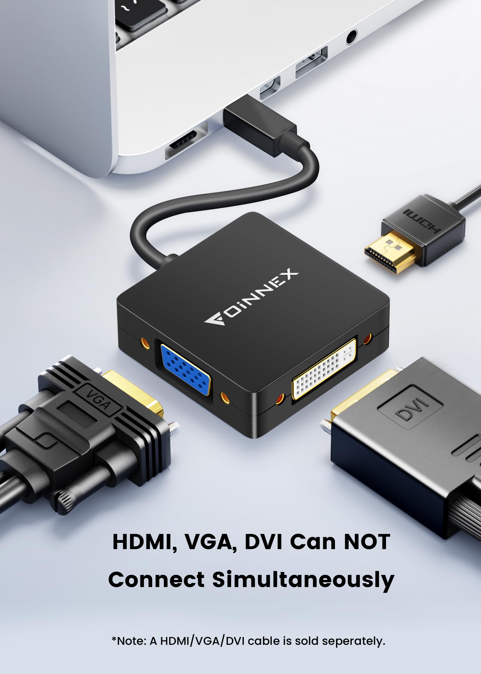 Mini Displayport To Hdmi Dvi Vga Adapter, Microsoft Surface Pro Video Display 4K Converter, Thunderbolt To Hdmi Vga Dvi Adaptor,