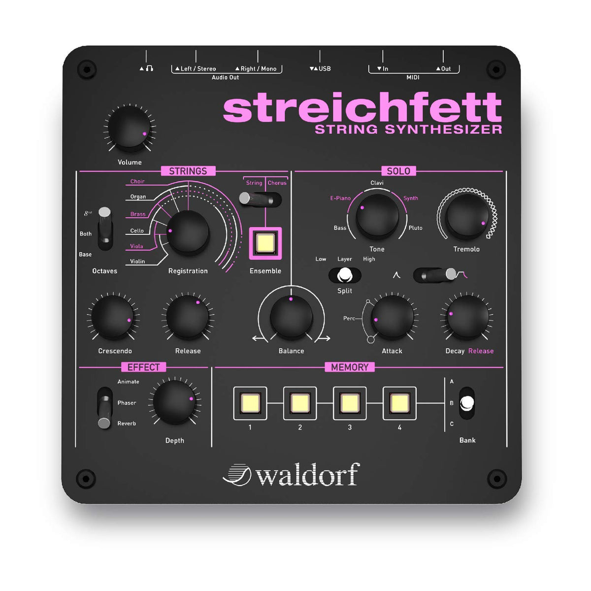 Waldorf Streichfett String Synthesizer Desktop Module