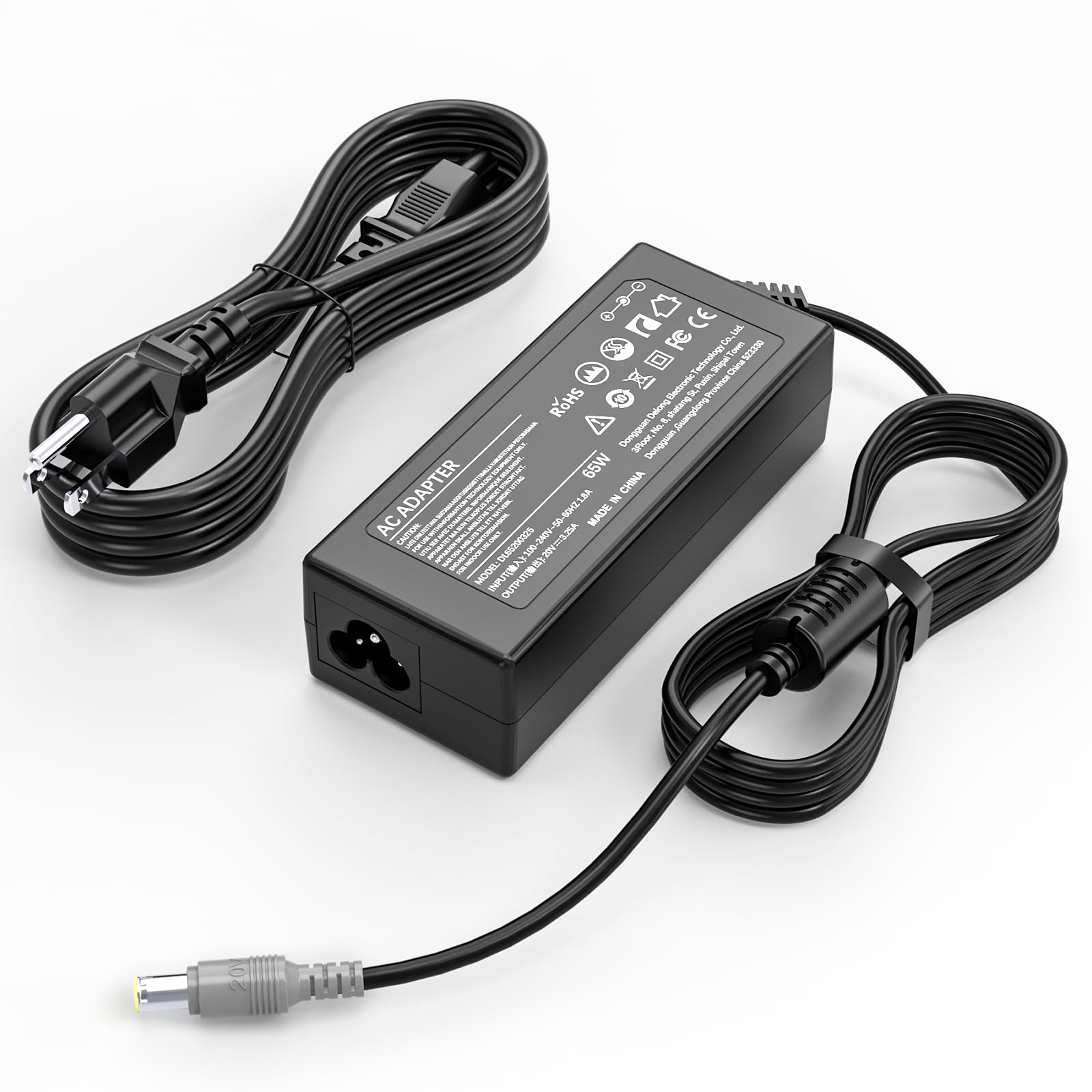 65W Laptop Charger For Lenovo Thinkpad T400 T410 T420 T420S T430 T430S T430U T500 T510 T520 T530; X120E X130E X131E X140E X200 X201 X220 X220T X230; E520 E530 E535 Sl500 Sl510 Power Supply Cord