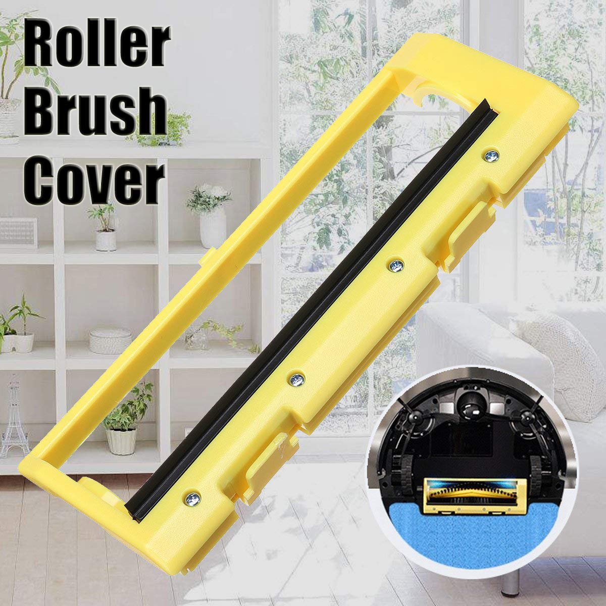 Oyster-Clean Replacement Roller Brush Cover Yellow Compatible For Ilife A4 A4S T4 X430 X432 Series Vacuum Cleaner Parts