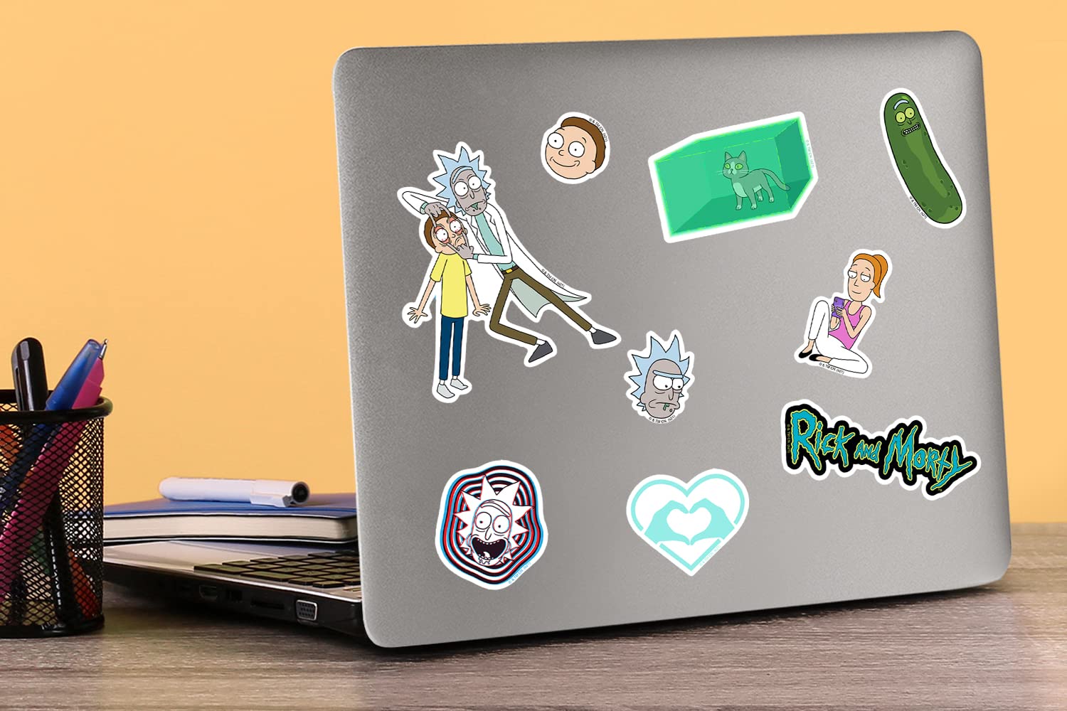 GRAPHICS & MORE Rick and Morty Vinyl Sticker Pack - 50 Die Cut Stickers for Laptop, Water Bottle, Scrapbooking - Colorful Variety Set