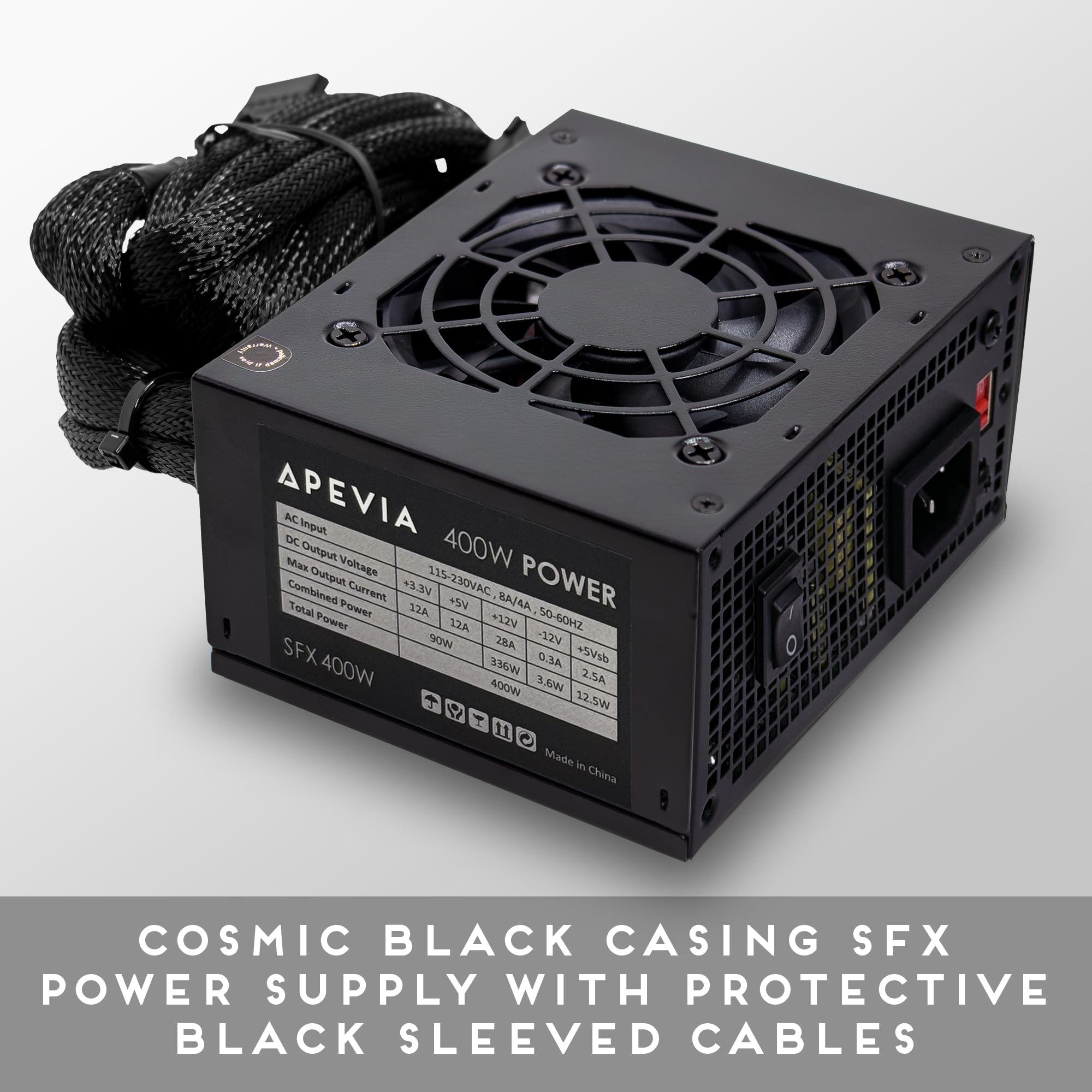 Apevia Sfx Ap400W Mini Itx Solution / Micro Atx / Sfx 400W Power Supply