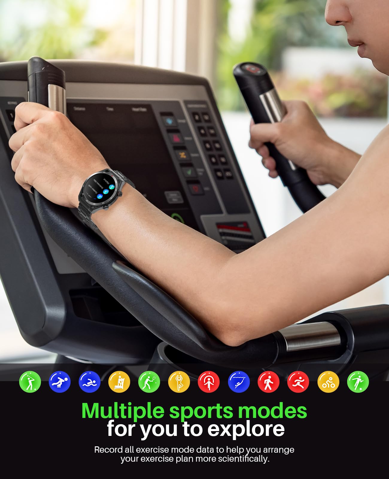 Earlysincere Smart Watches For Men With Blood Pressure, 1.39 Hd Fitness Watch, Smartwatches With Heart Rate Blood Oxygen Sleep M