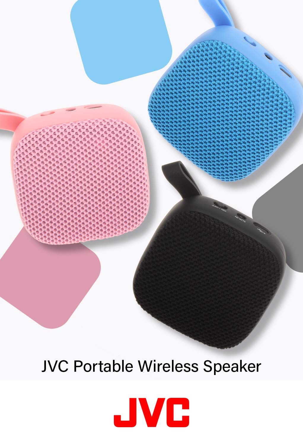 Jvc Portable Wireless Speaker With Surround Sound Bluetooth 5.0 7 Hour Battery Life   Spsa1Btb (Black)