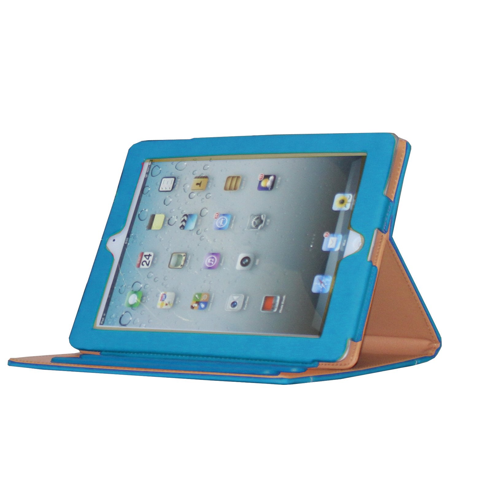 For Ipad 9.7 6Th/5Th Generation 2018/2017, Ipad Air/Air 2 Case, Jytrend Multi Angle Viewing Stand Folio Smart Cover With Pocket For A1893 A1954 A1822 A1823 A1474 A1475 A1476 A1566 A1567 (Blue)