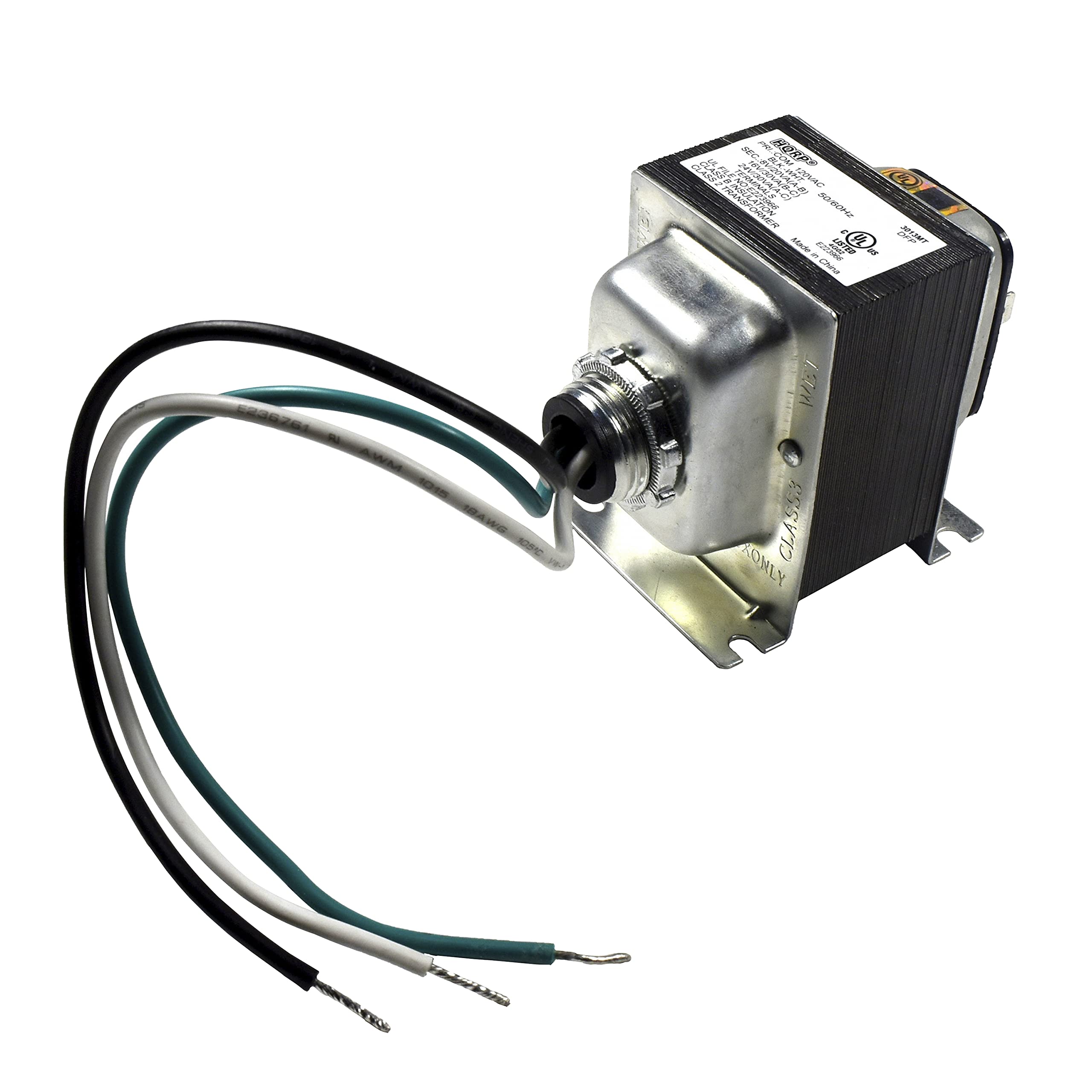 Hqrp Tri Volt (8V 20Va, 16V 30Va Or 24V 30Va) Transformer Compatible With Ring, Nest And Standard Doorbells Door Chime Power Sup