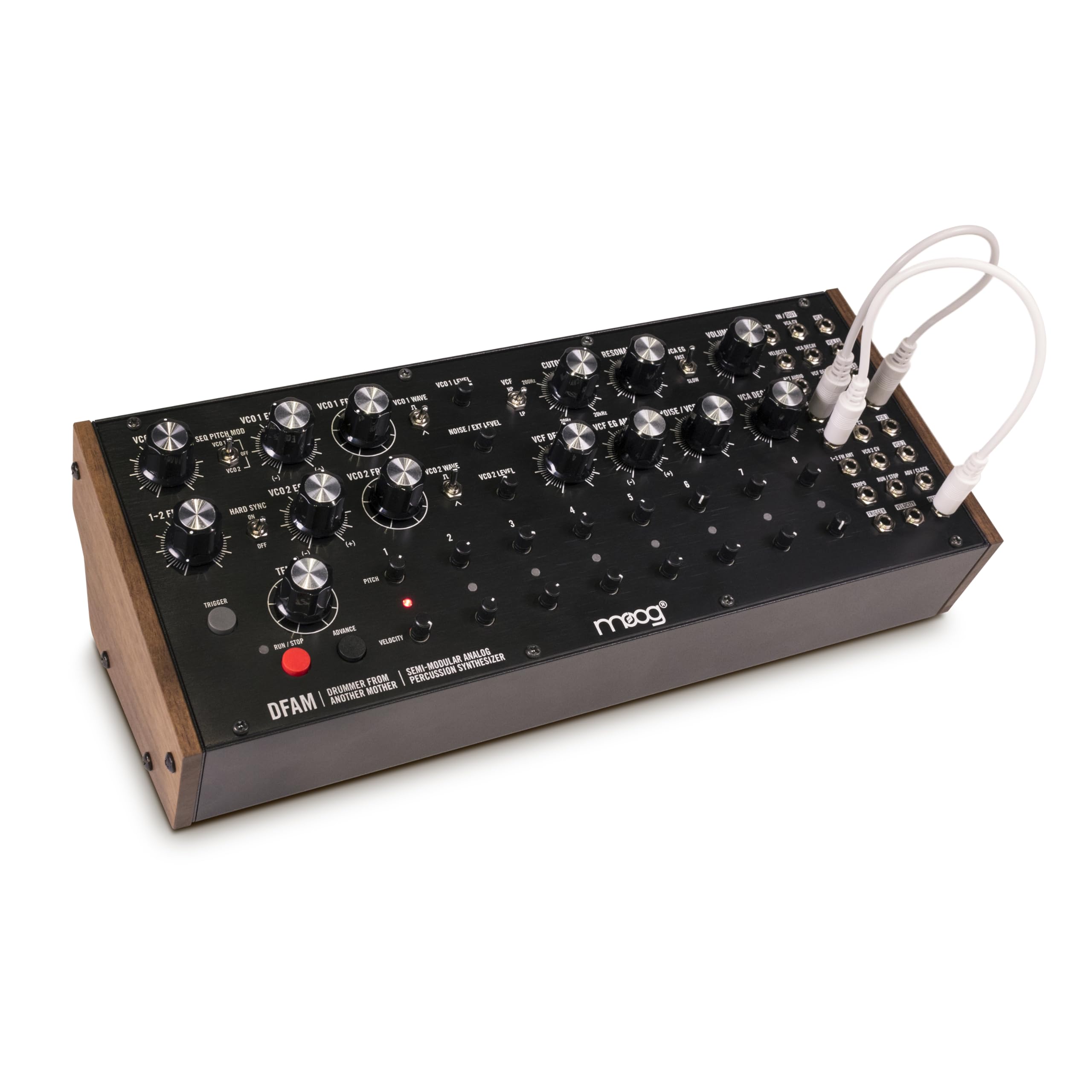 Moog Dfam Semi Modular Analog Percussion Synthesizer With 8 Step Sequencer, 24 Point Patch Bay