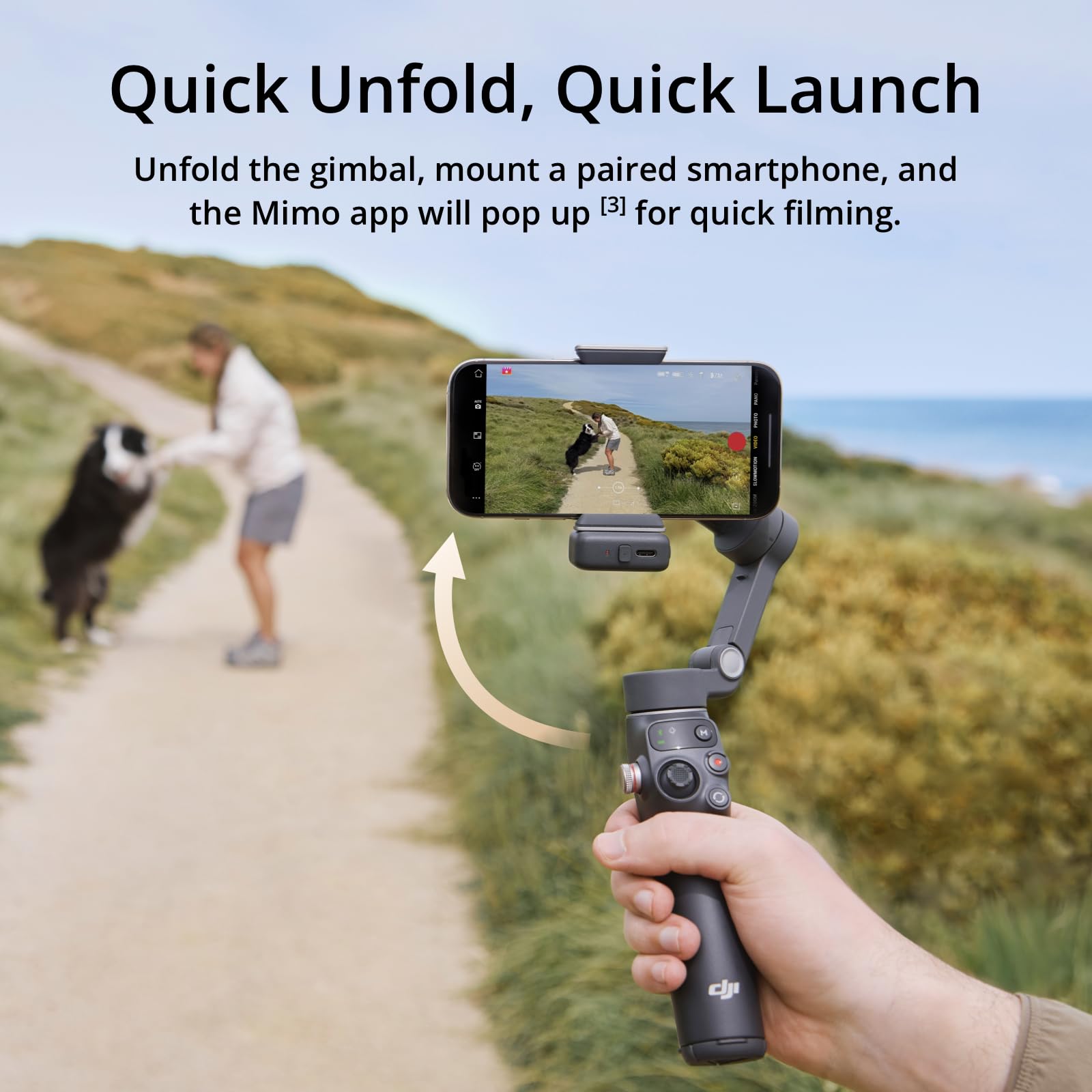 Dji Osmo Mobile 7P Gimbal Stabilizer For Iphone, Android, Native Tracking, Lighting, 3-Axis Phone Gimbal, Quick Launch, One-Tap