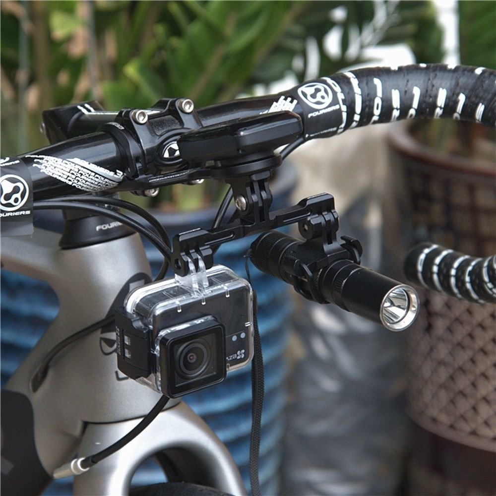 Bike Light Camera Holder Long Extension For Garmin Bryton Computer Gopro Mount  Gp01