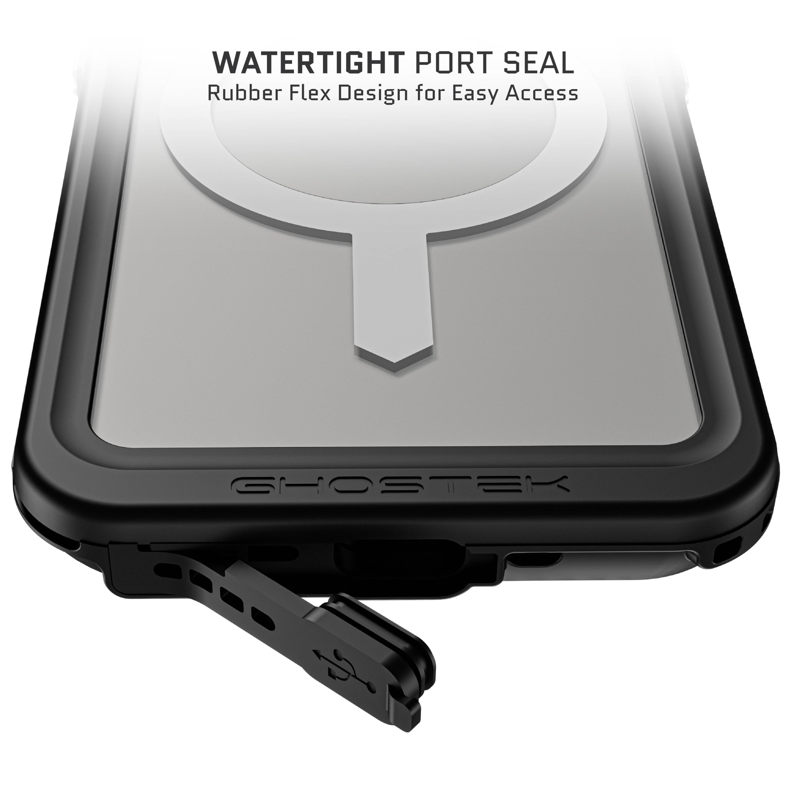 Ghostek Nautical Slim Waterproof Case For Apple Iphone 15 Pro - Built-In Screen & Camera Lens Protector, Compatible With Magsafe