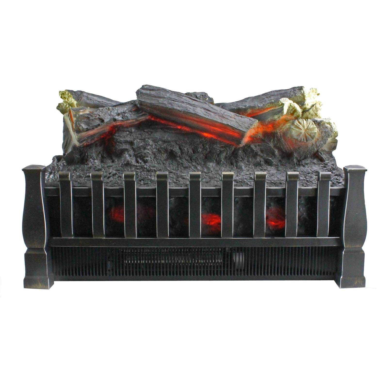 Duraflame Electric Log Set 400 Sq Ft Heater, Faux Logs Insert With Lifelike Flames For Existing Fireplaces, Remote Control Inclu