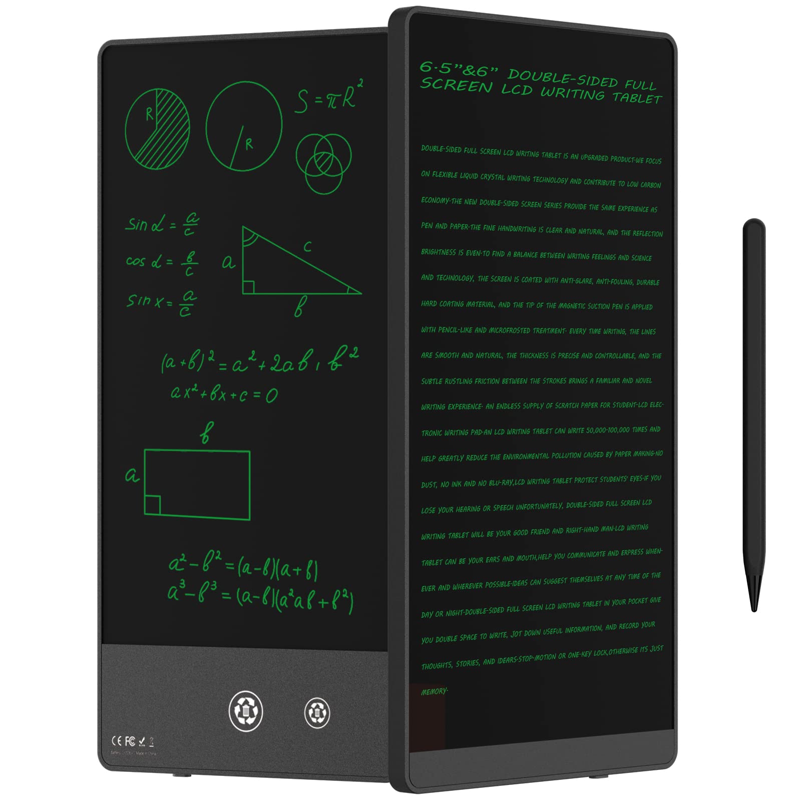 Ksequ Lcd Writing Tablet For Adults 6.5&6'' Lcd Writing Tablet