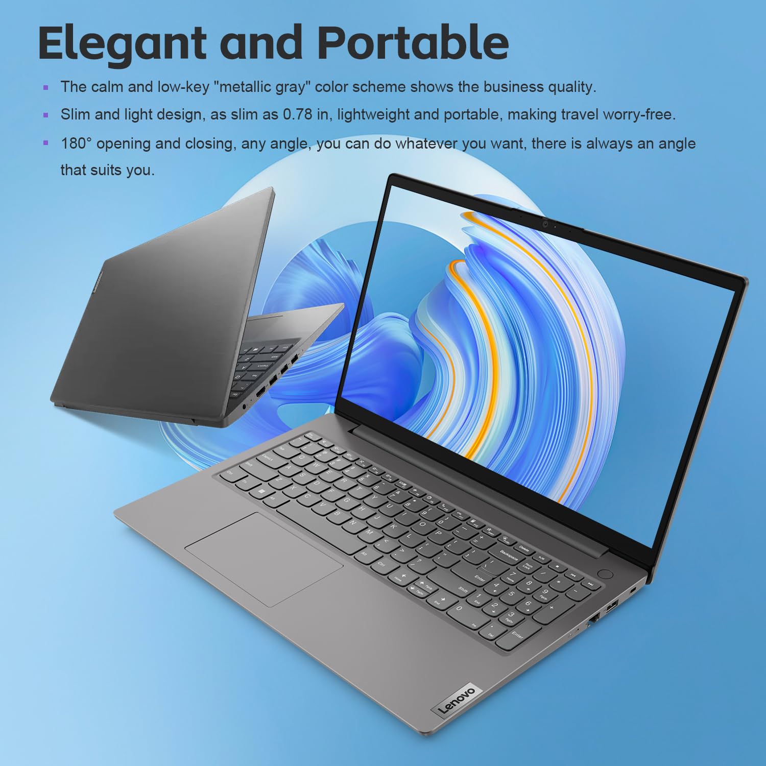 Lenovo V15 Essential Laptop | 15.6 Fhd Anti-Glare Display | Intel Core I7-1255U | 16Gb Ram | 512Gb Pcie Ssd | Hdmi | Ethernet Rj