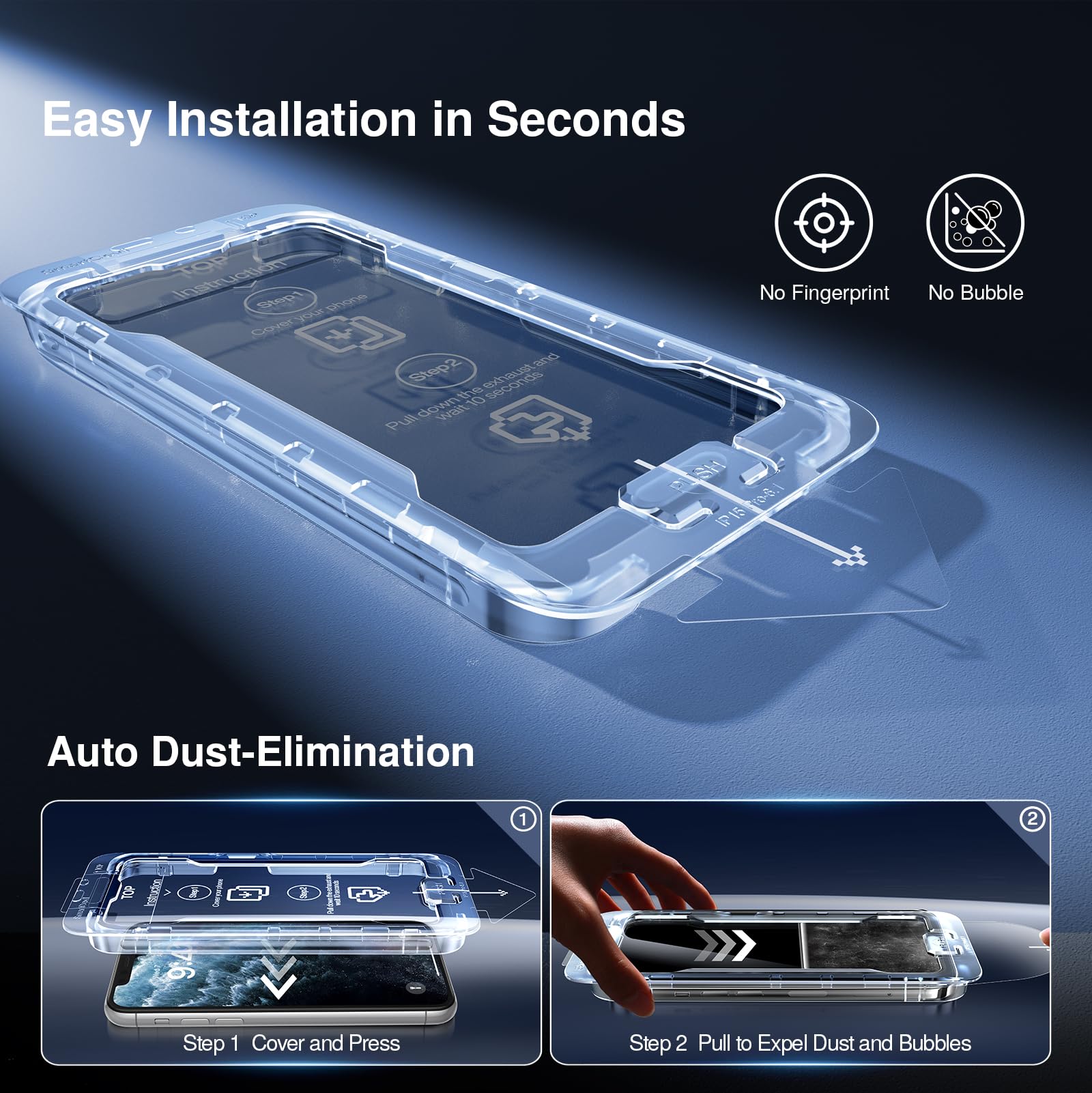 Smartdevil 2Pack For Iphone 11 Pro/X/Xs Screen Protector Privacy, 9H Top Shatterproof [Military Grade Protection ] Anti Spy Priv