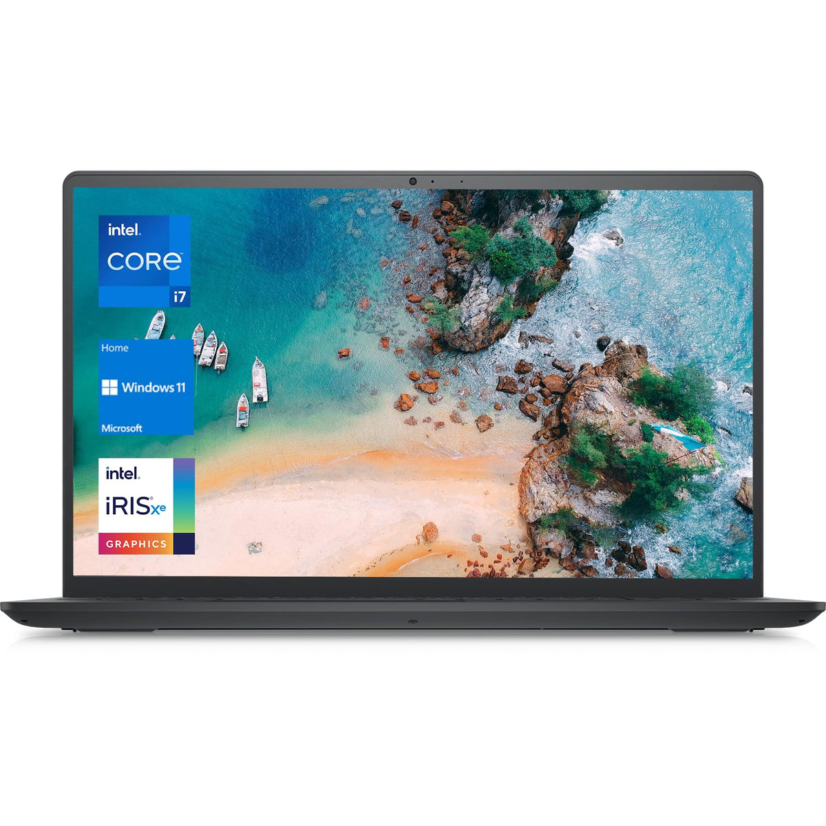 Dell Inspiron 3520 15.6' FHD Laptop, Intel Core i7 1255U Processor, 64GB RAM, 2TB SSD, Webcam, HDMI, SD Card Slot, Wi Fi 6, Windows 11 Home, Black