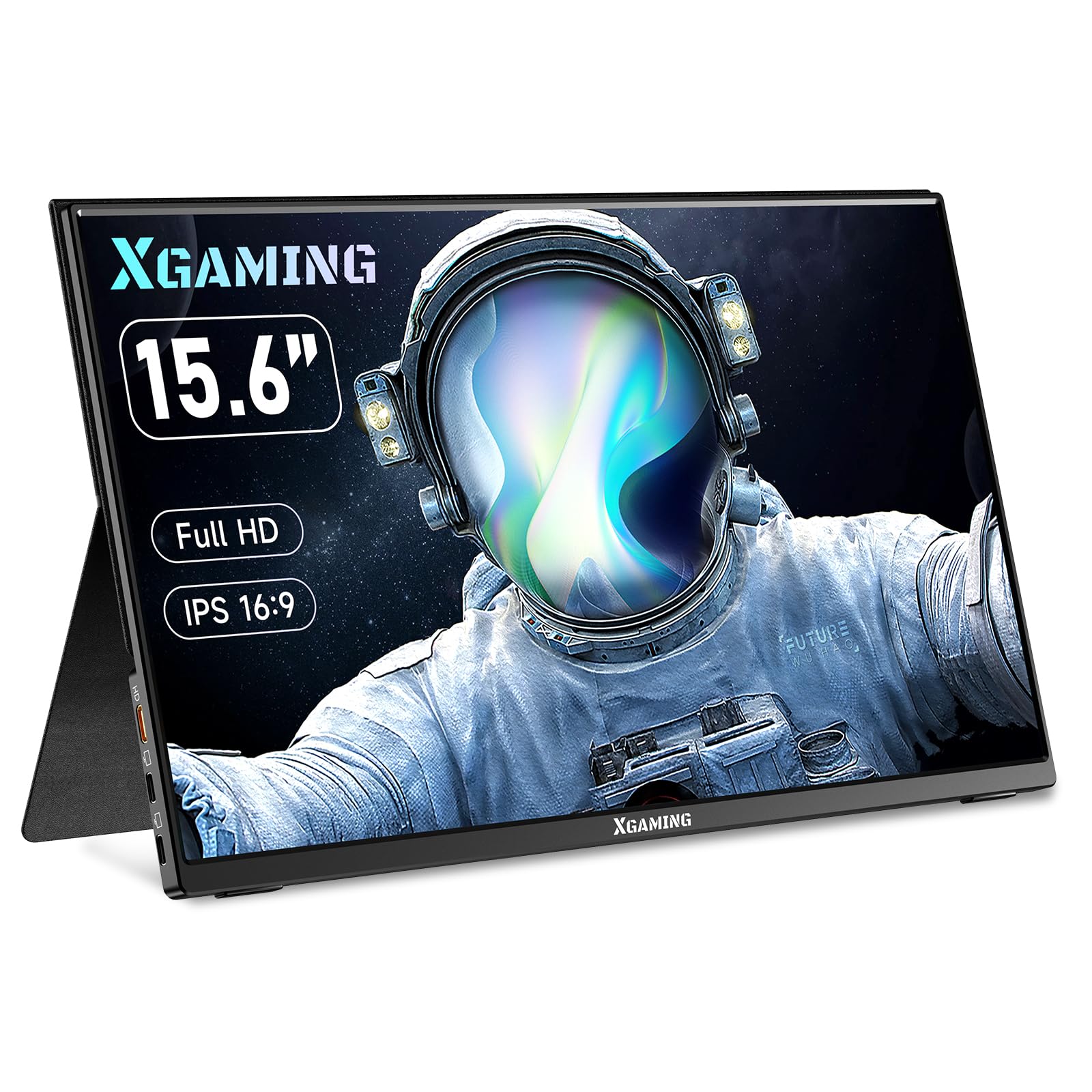 Portable Monitor 15.6 Inch Fhd 1080P Usb C Hdmi Gaming Ultra Slim Ips Display For Laptop, Pc, Mac, Phone, Tablet, Xbox Switch, H