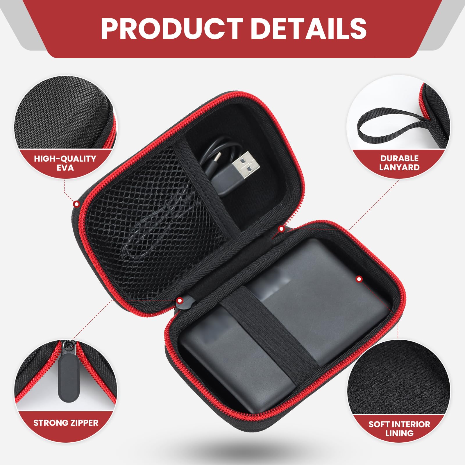 Magnetic Portable Charger Case Compatible With Anker 621/622/633/321/324 Magneticbattery,Fit For Anker Powercore 5000/10000Mah P