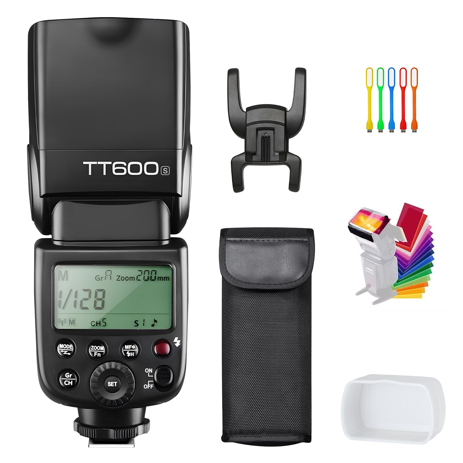 GODOX TT600S 2.4G Wireless Camera Flash Speedlite with Diffuser, Master Slave Off GN60 Manual Flash, Support HSS When paired Off