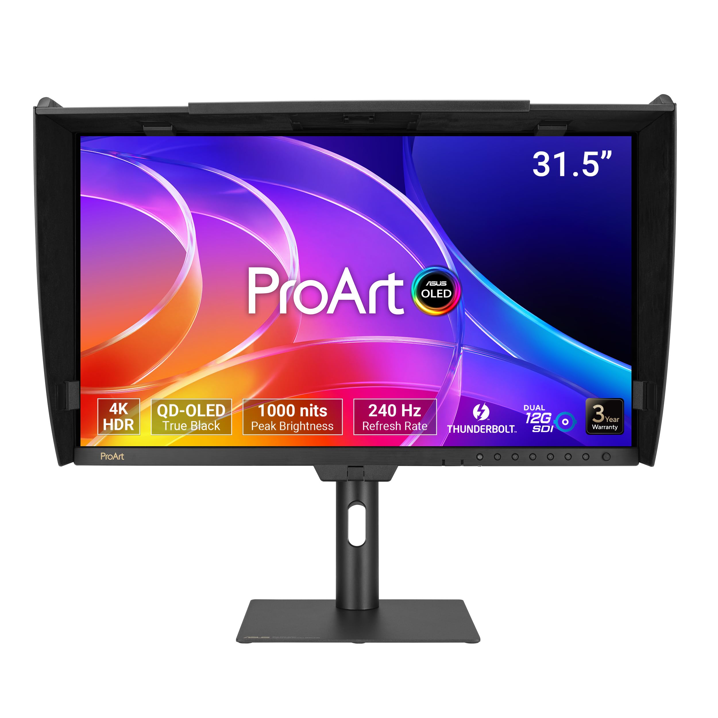 ASUS MN PA32USD 31.5 QDOLED 3840x2160 16:9 0.1ms 240Hz HDMI DP USBC Speaker