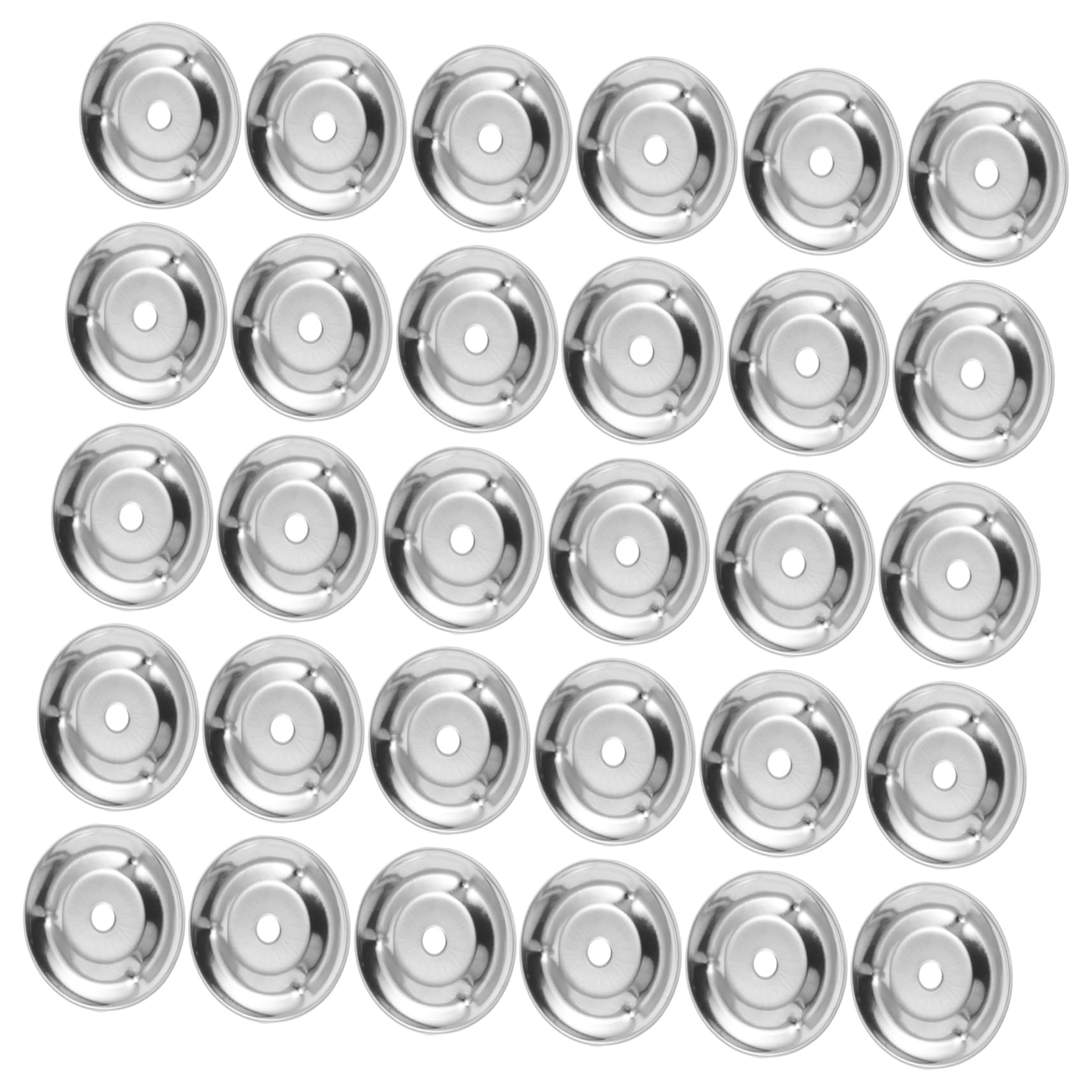 Parliky 50 Pack Cymbal Tambourine Ring Drum Bell Ring Stainless Steel Bells Versatile Drum Accessory for Performance