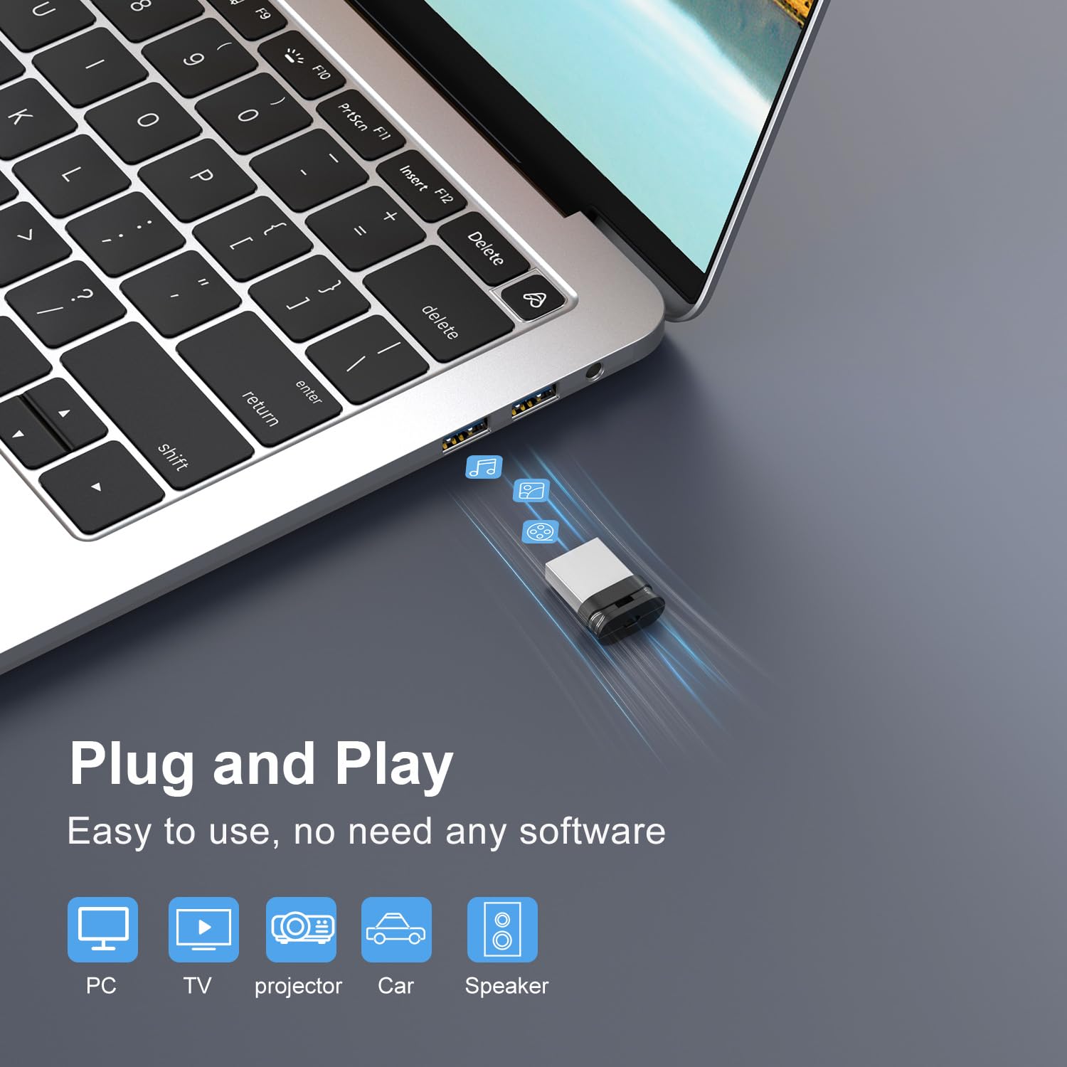 Raoyi 32Gb Usb Flash Drive, Usb 2.0 Mini Fit Memory Stick Ultra Slim Thumb Drive Jump Drive Zip Drive Pen Drive With Lanyard Black