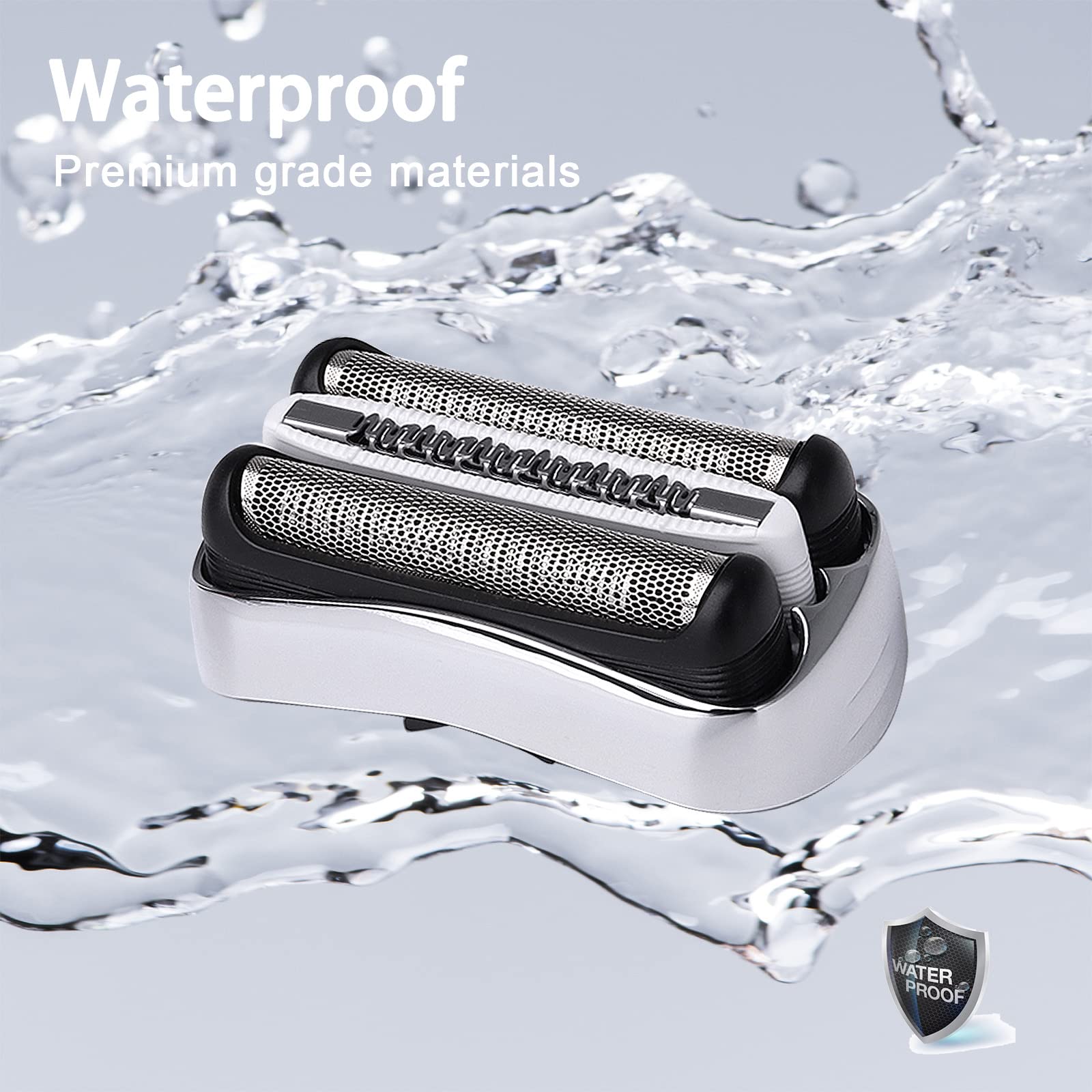 32S S3 Wet And Dry Replacement Heads For Series 3 Electric Shavers 3040S 300S 310S 3080S Models, Compatible With Shaver Foil And