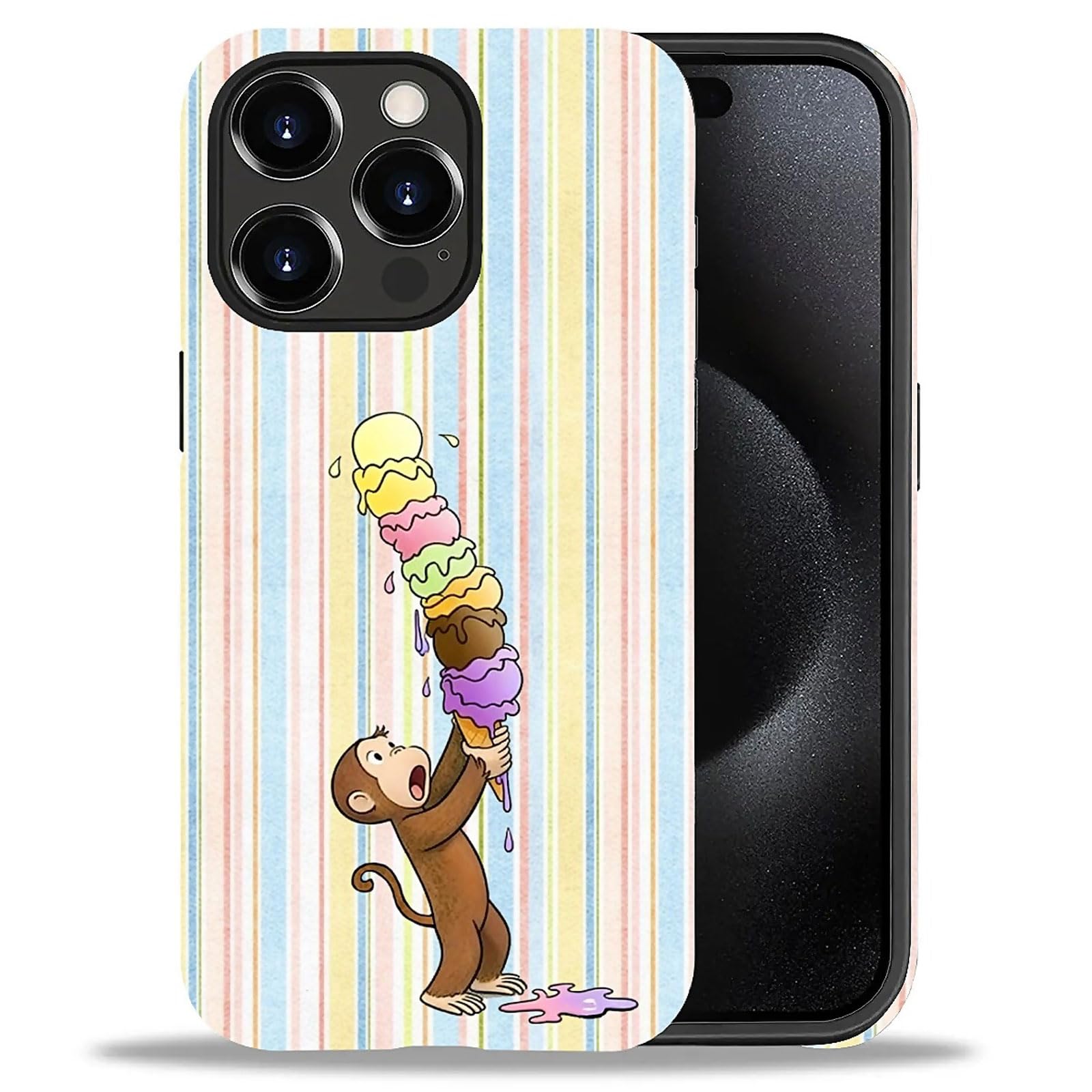 Goodsprout Case Compatible with iPhone 16 Pro Max, Girl Hybrid 2-Layer Hard Shell + Silicone Protective Case -Scratch-Resistant 