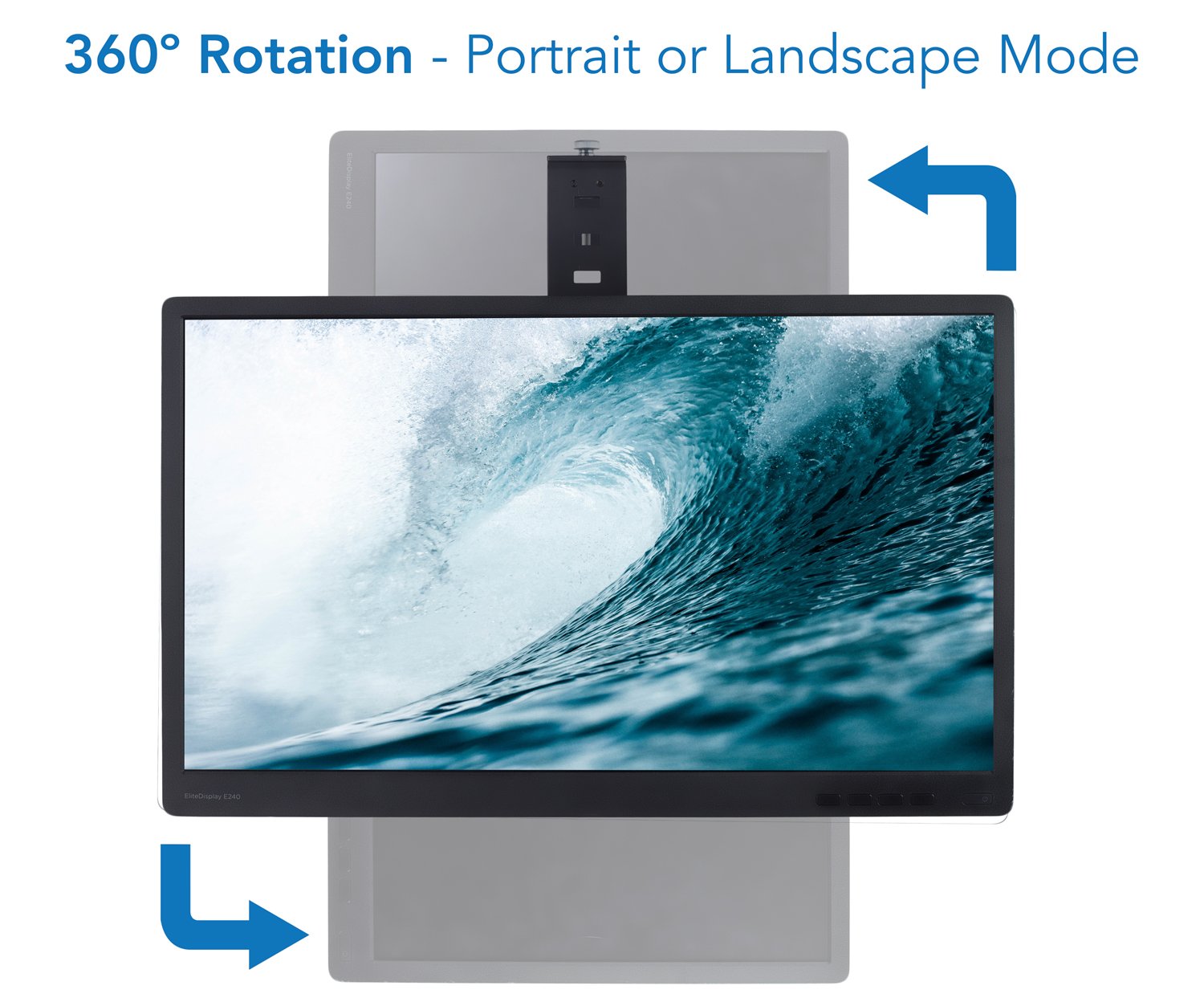 Mount It! Cubicle Monitor Mount Hanger Attachment, Hanging Height Adjustable VESA Bracket for a 17' to 32' Screen, Adjustable Hook Supports up to 17.6 lbs, Black (MI 785)