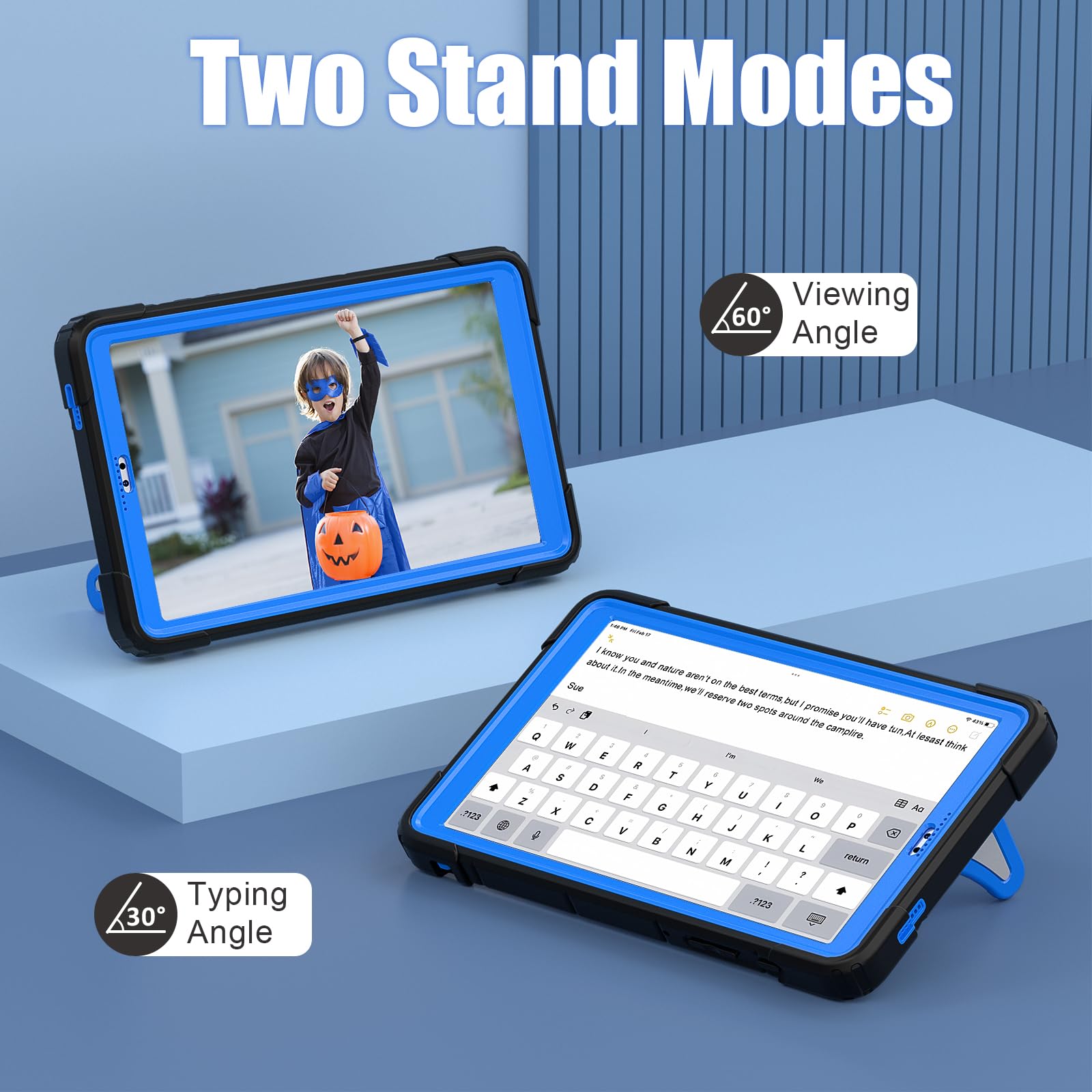 Kezigud Shockproof Kids Case For Galaxy Tab A7 Lite 8.7 Inch (Sm T220/T225), Heavy Duty Rugged Tough Silicone With Multi Angle S