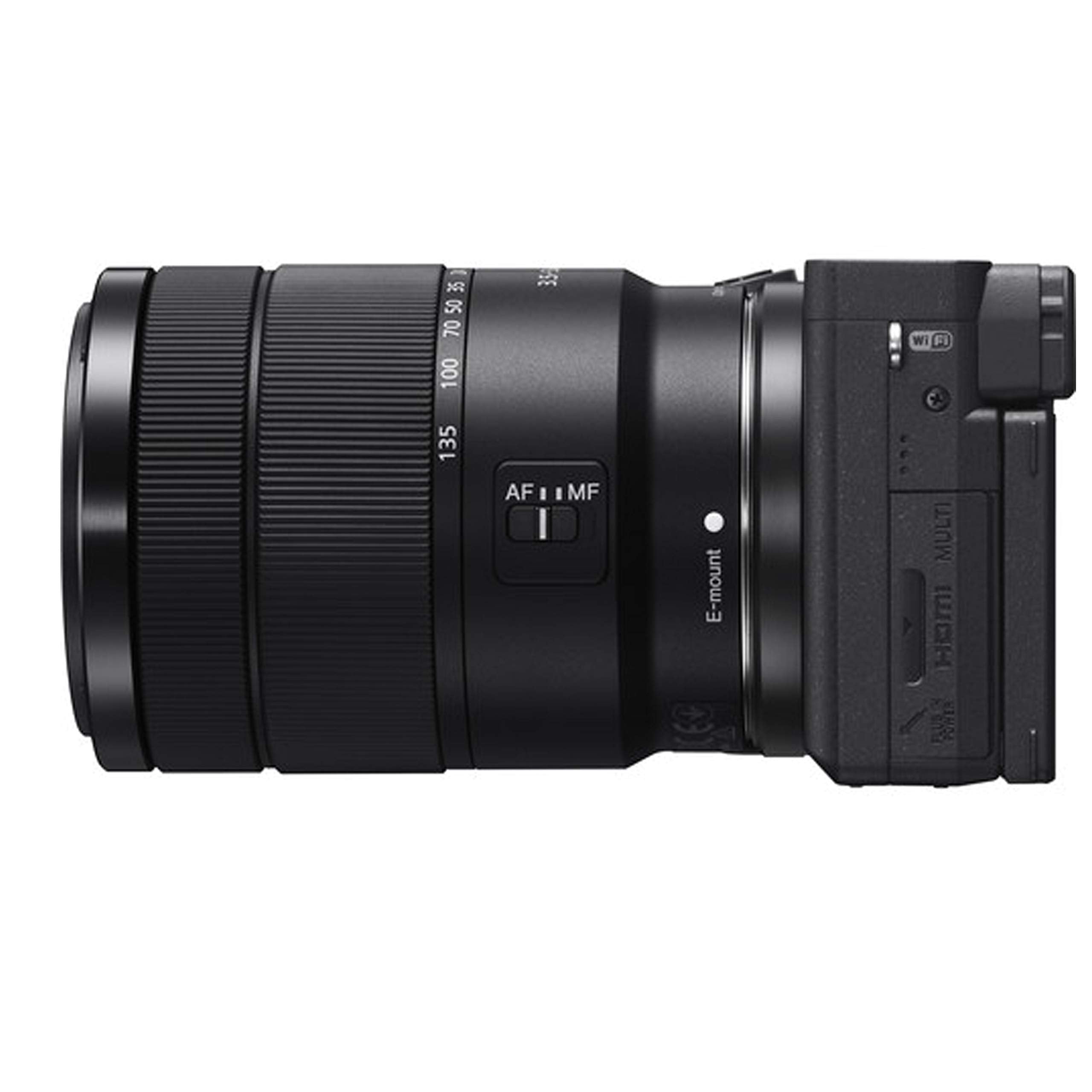 Sony A6400 Mirrorless Camera With 18-135Mm Lens, 128Gb Extreem Speed Memory,.43 Wide Angle & 2X Lenses, Case,Tripod, Filters, Ho