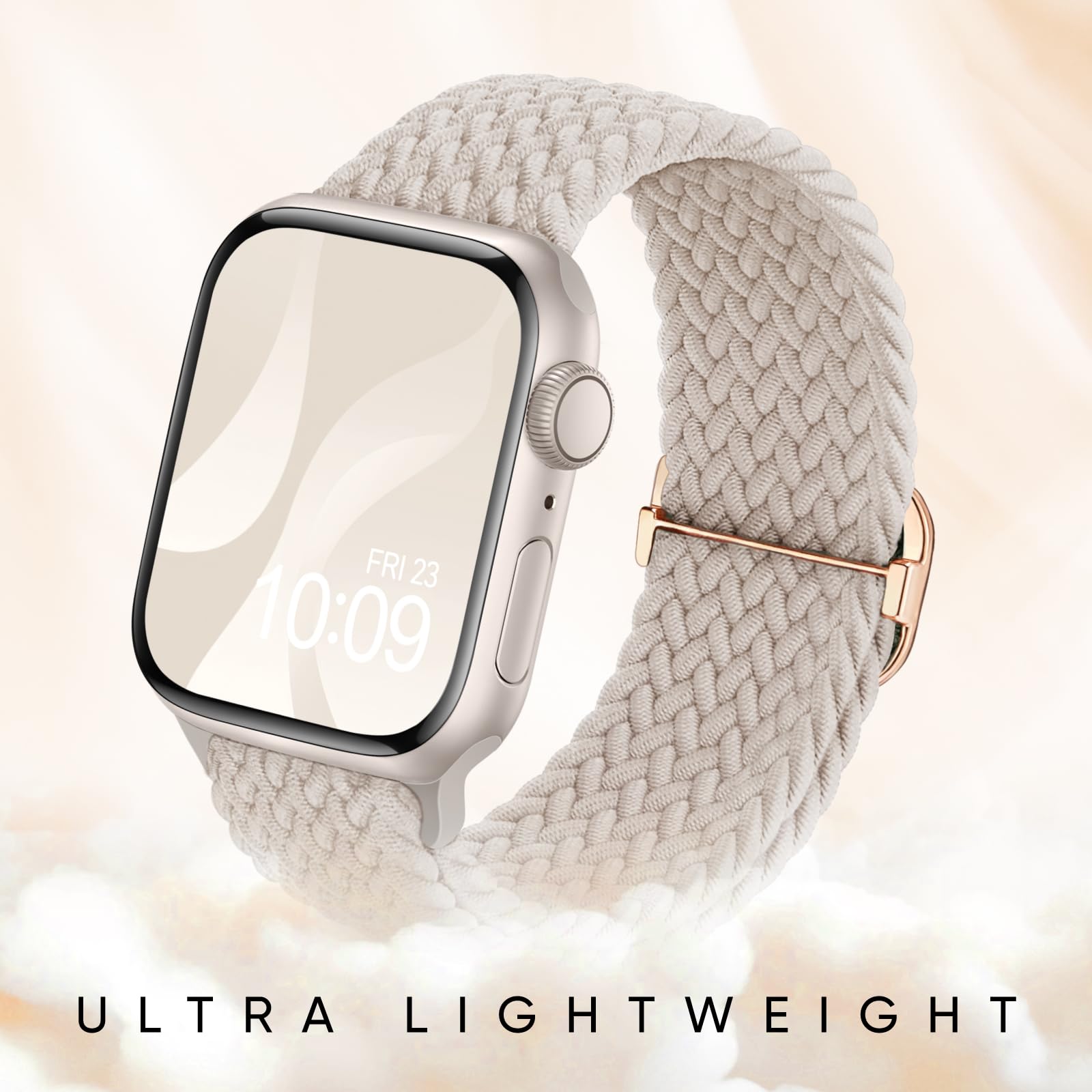 8 Pack Braided Stretchy Solo Loop Compatible With Apple Watch Bands For Women 40Mm 38Mm 41Mm 44Mm 46Mm 45Mm 42Mm 49Mm Men, Adjus