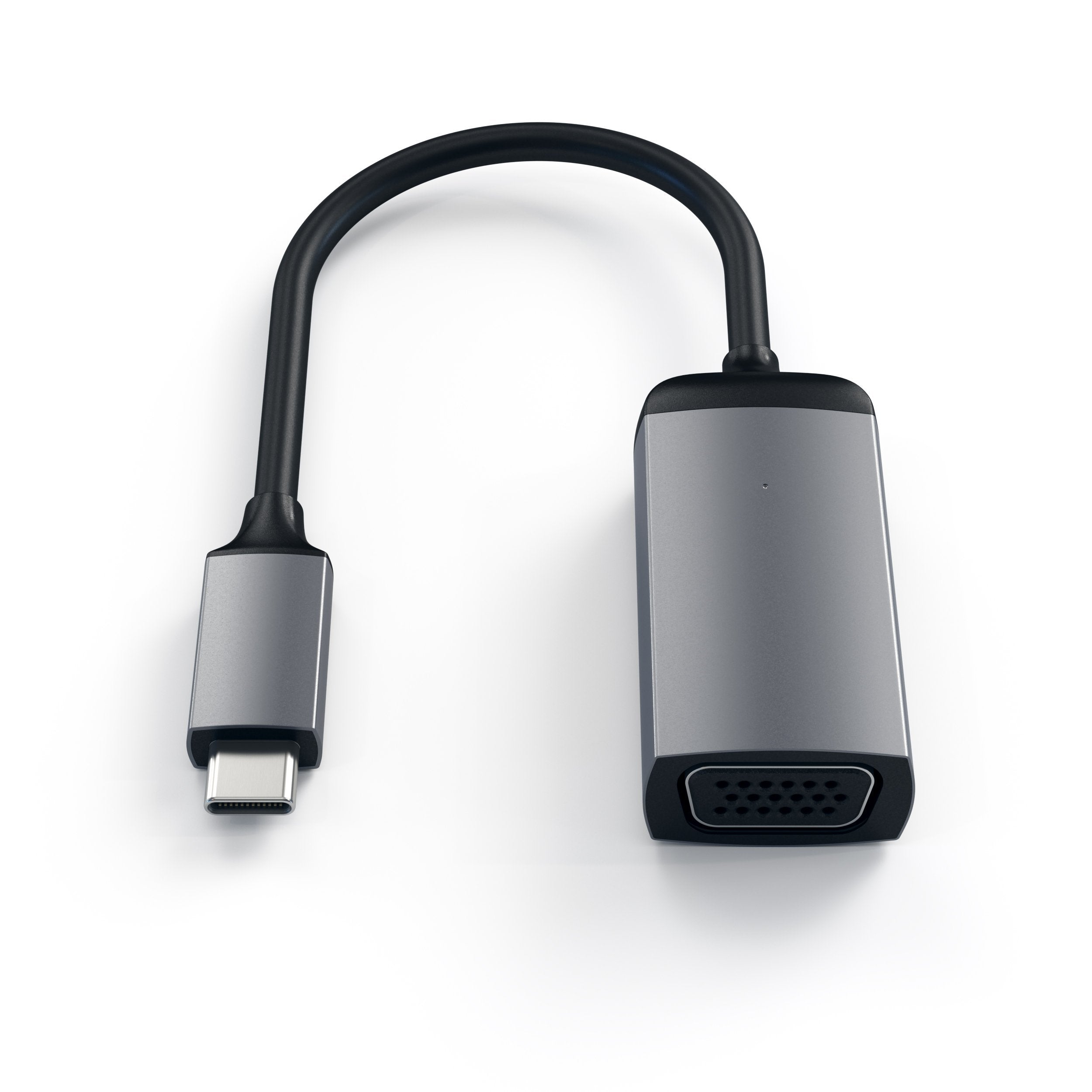 Satechi USB C to VGA Adapter Thunderbolt 3/4 1080p @60Hz Aluminum Space Gray ST-TCVGAM