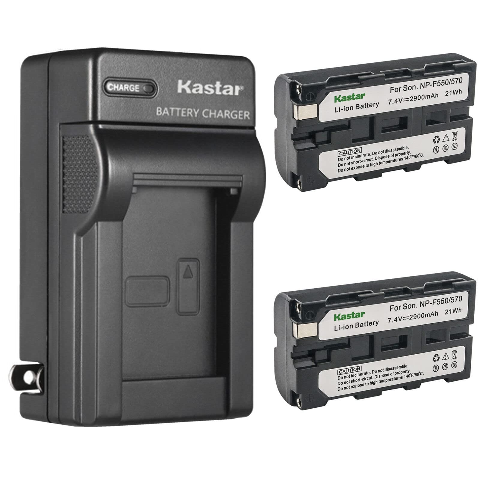 Kastar 2-Pack Battery and AC Wall Charger Replacement for Sony MVC-FD75 MVC-FD81 MVC-FD83 MVC-FD85 MVC-FD87 MVC-FD88 MVC-FD90 MV