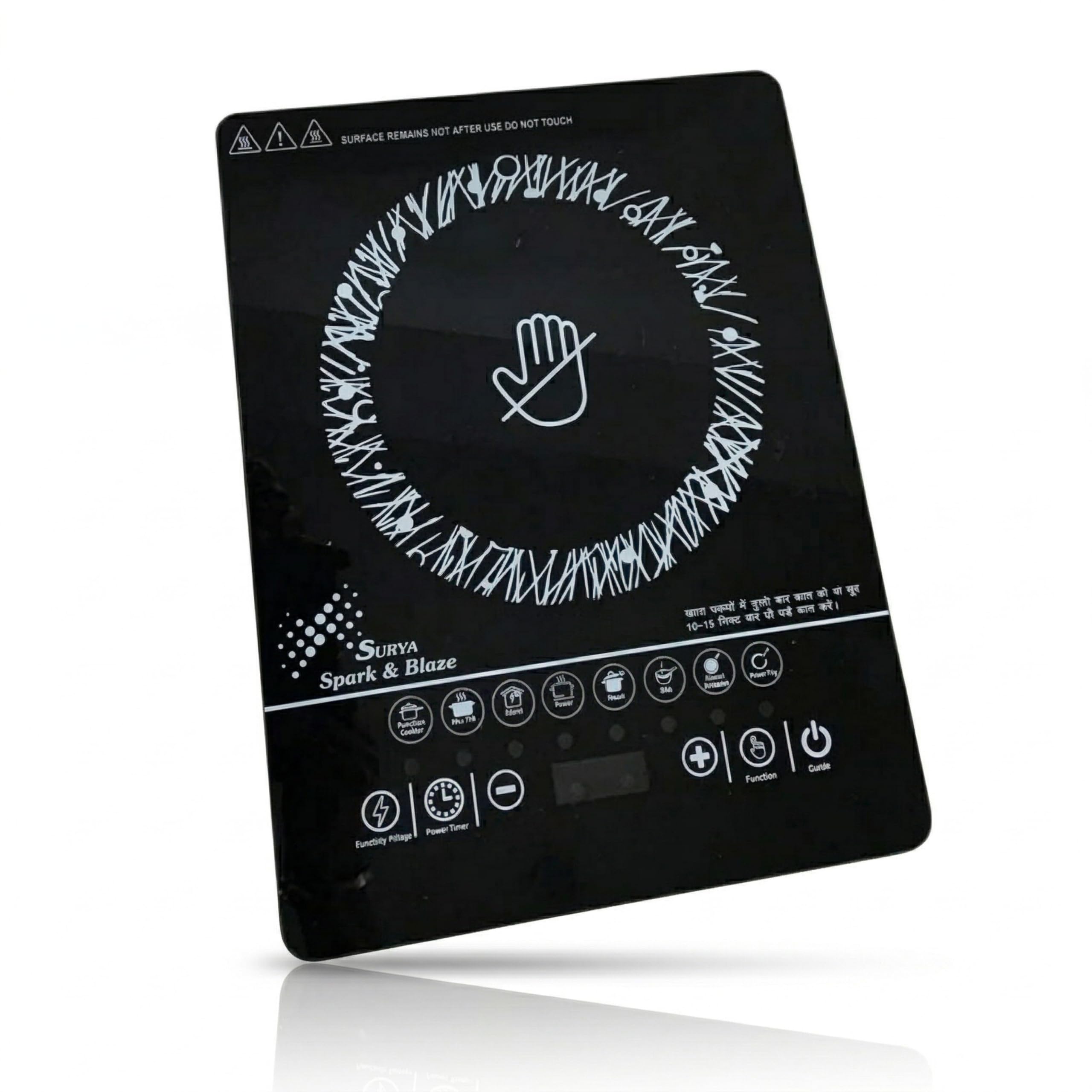 Rhobos 2000W Induction Cooktop Portable Electric Stove | Smart Touch Control Multiple Cooking Modes Fast Heating Energy Efficien