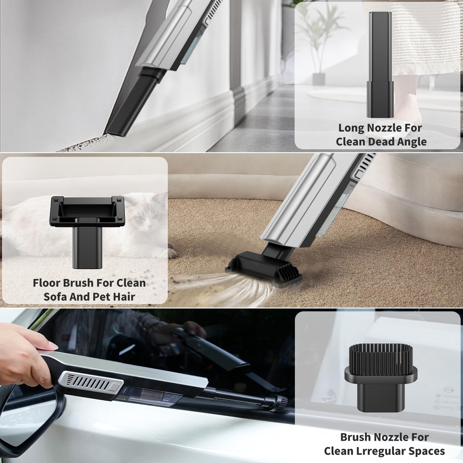 Bgvah Cordless Handheld Vacuum Cleaner   22000Pa,Dust Busters Cordless Rechargeable,Vacuum For Car,Car Vacuum Cleaner High Power