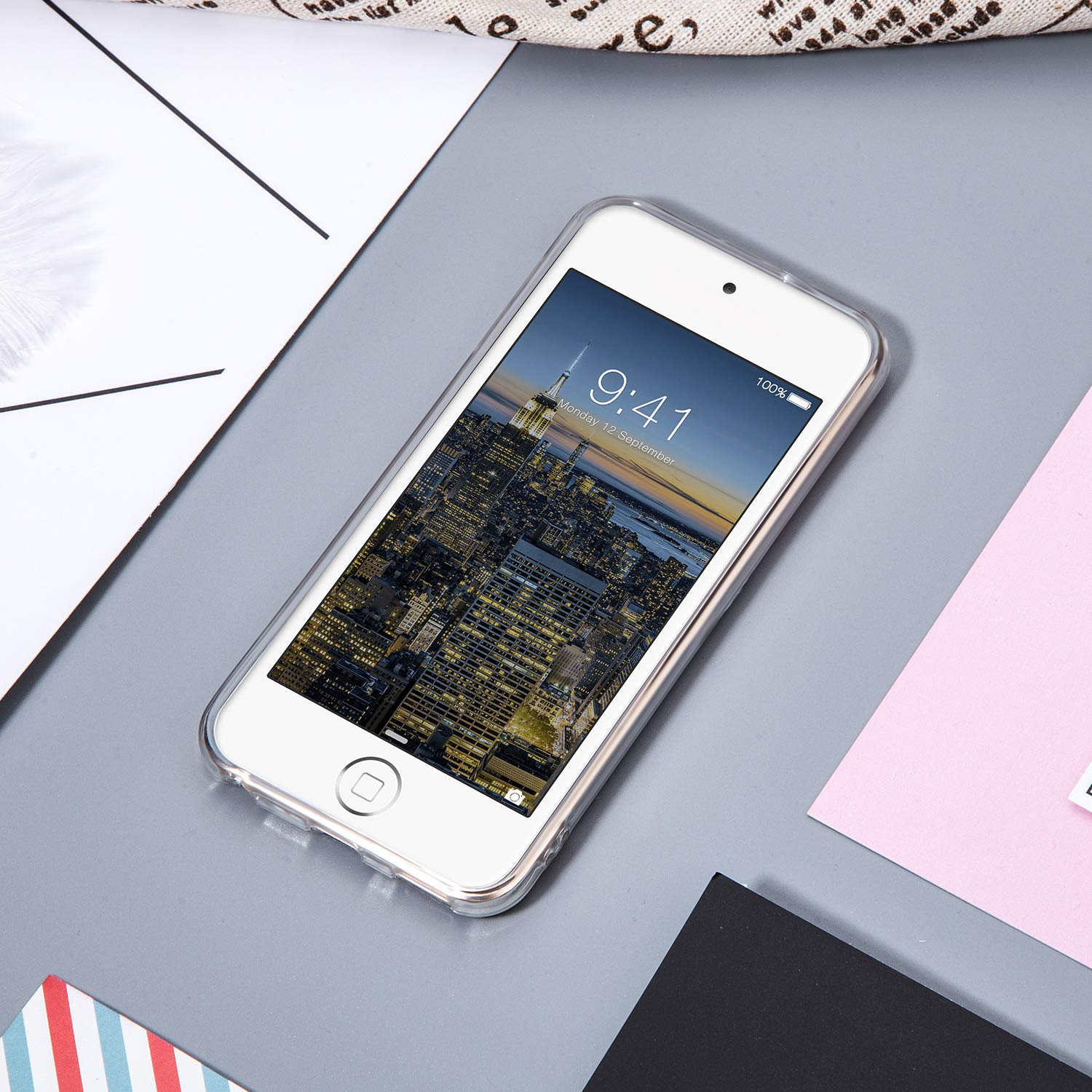 Idwell Ipod Touch Case With 2 Screen Protectors, Ipod Touch 7 Touch 6 Touch 5 Case, Slim Fit Anti Scratch Flexible Soft Tpu Bump