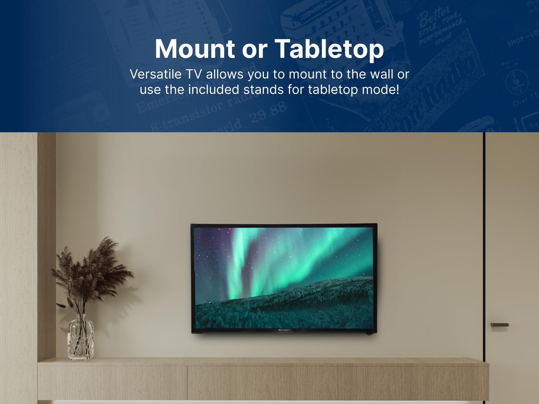 Emerson Estd-2400 24 Class Hd Smart Tv With Built-In Dvd Player | 720P Led Display, Wi-Fi Streaming, Hdmi, Usb & Rca Inputs | Sp